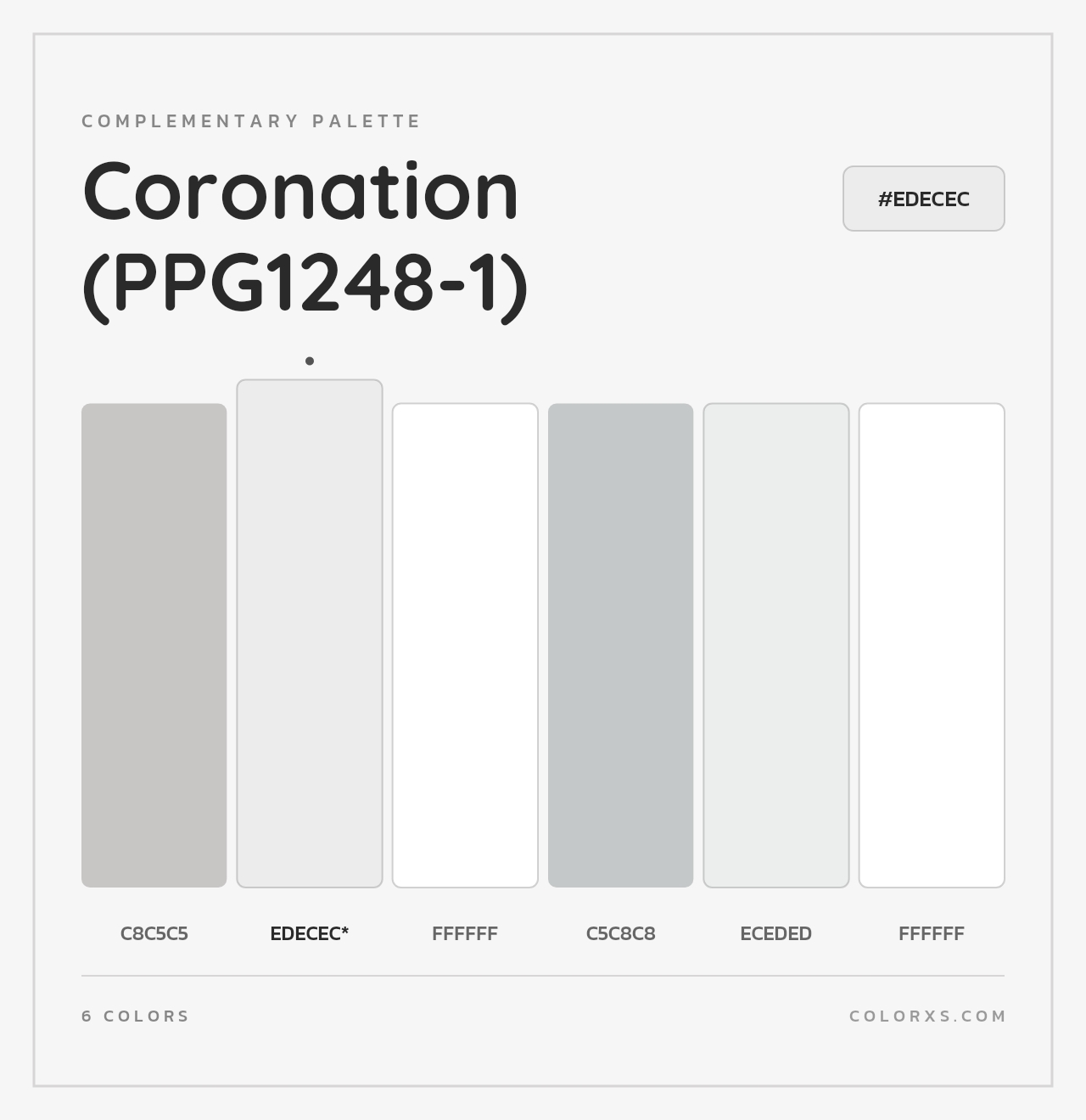 Coronation (PPG1248-1) - Complementary Color Palette