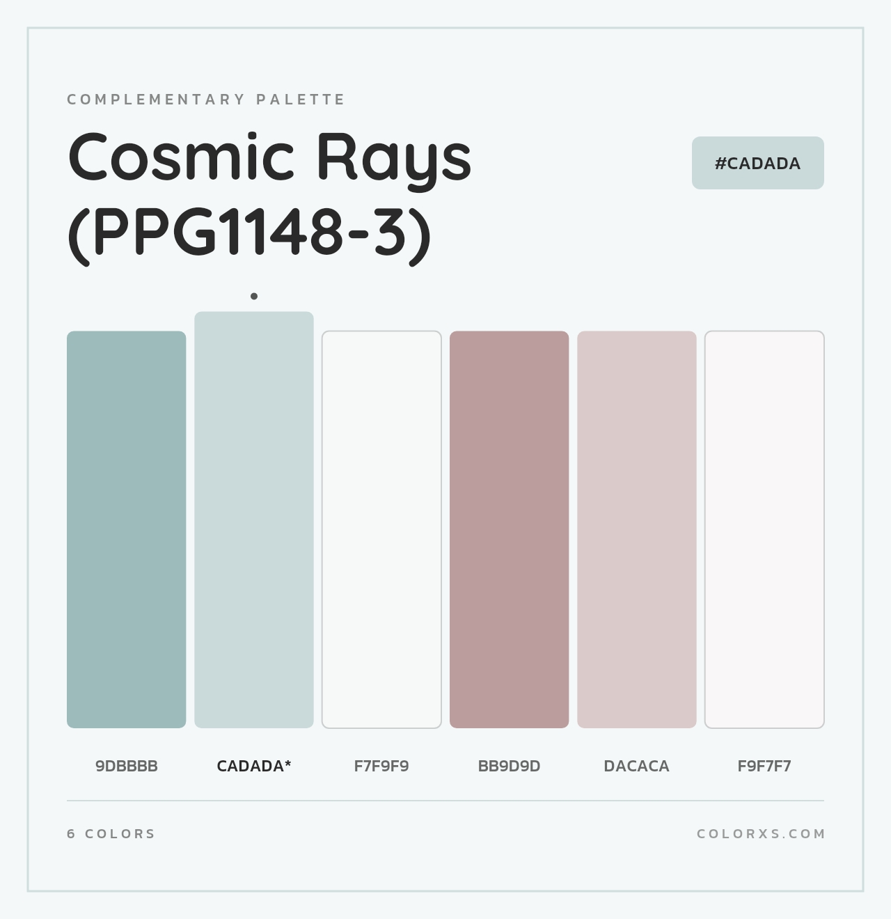 Cosmic Rays (PPG1148-3) - Complementary Color Palette
