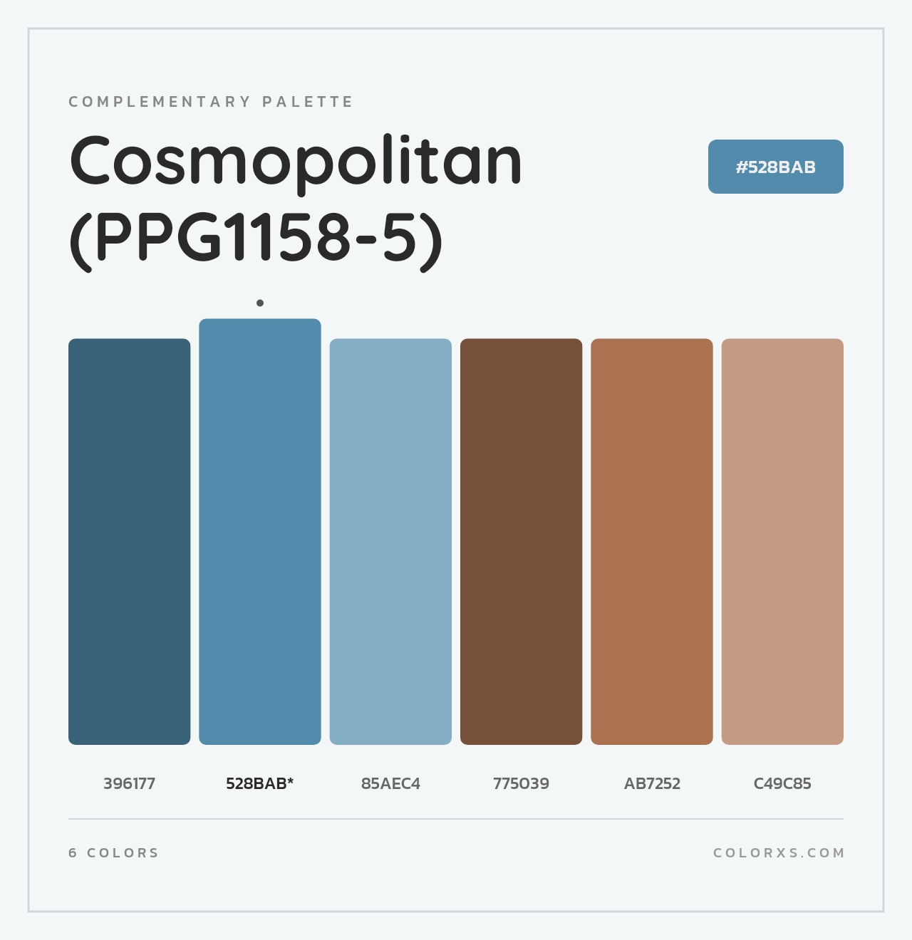 Cosmopolitan (PPG1158-5) - Complementary Color Palette