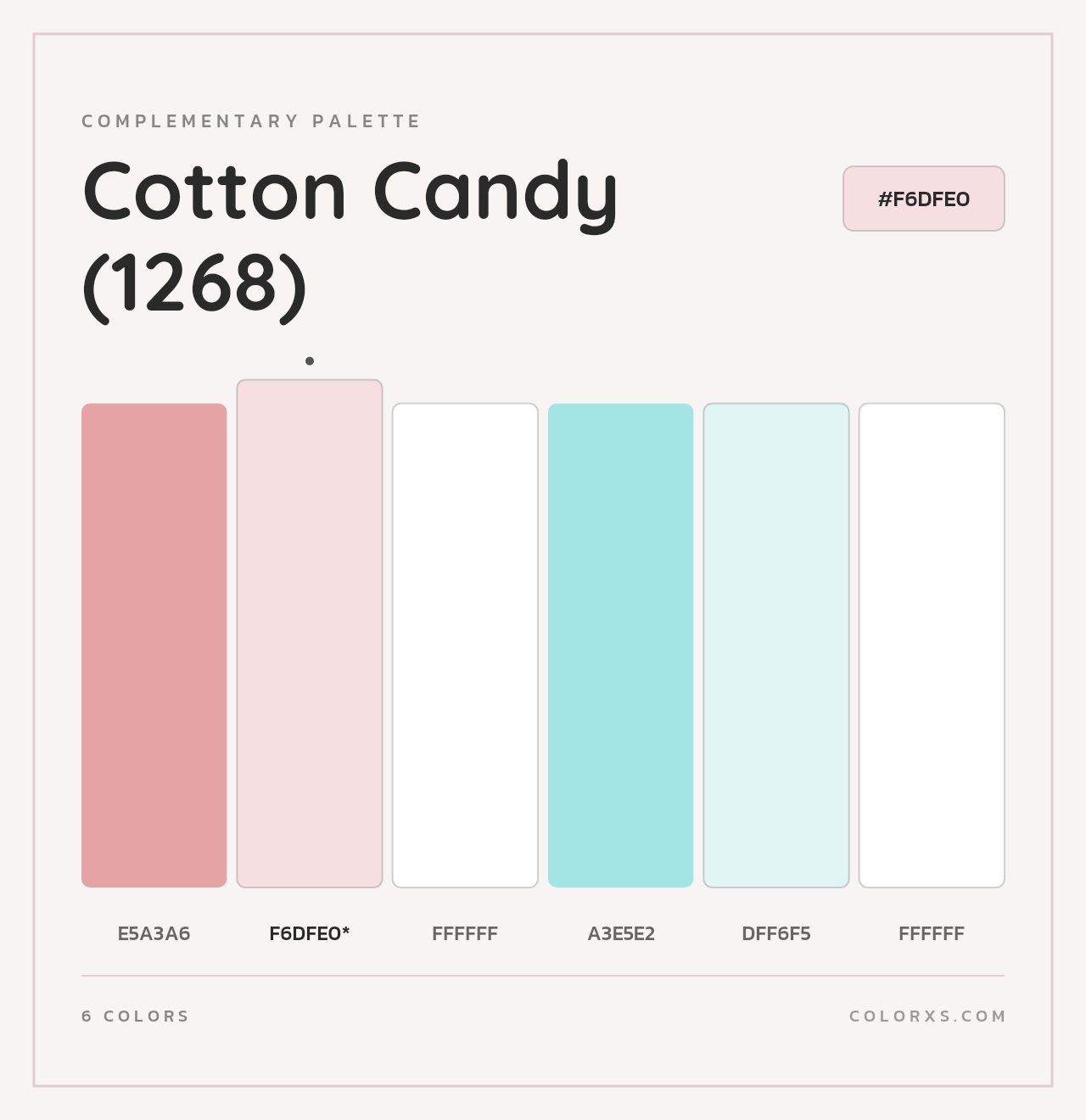 Cotton Candy (1268) - Complementary Color Palette