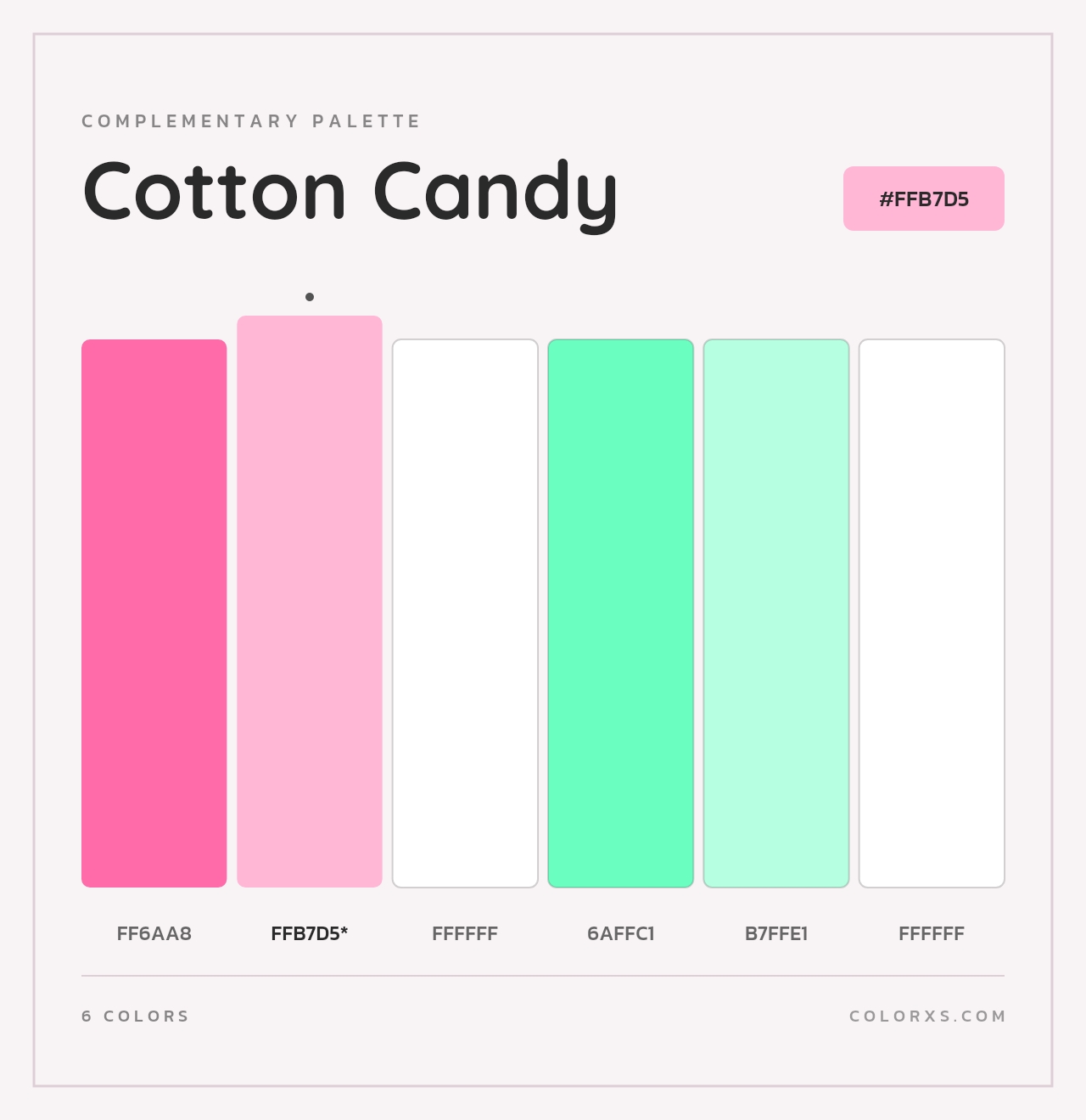 Cotton Candy - Complementary Color Palette