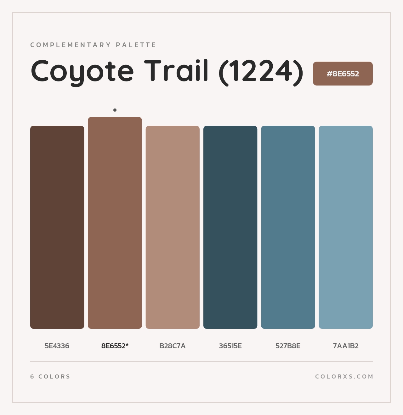 Coyote Trail (1224) - Complementary Color Palette