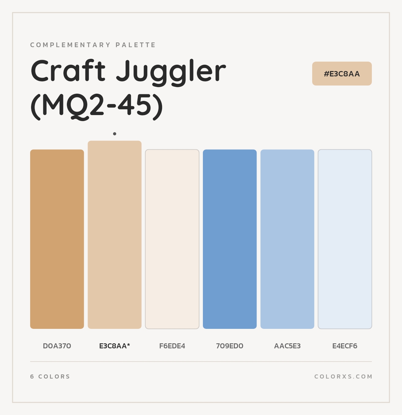 Craft Juggler (MQ2-45) - Complementary Color Palette