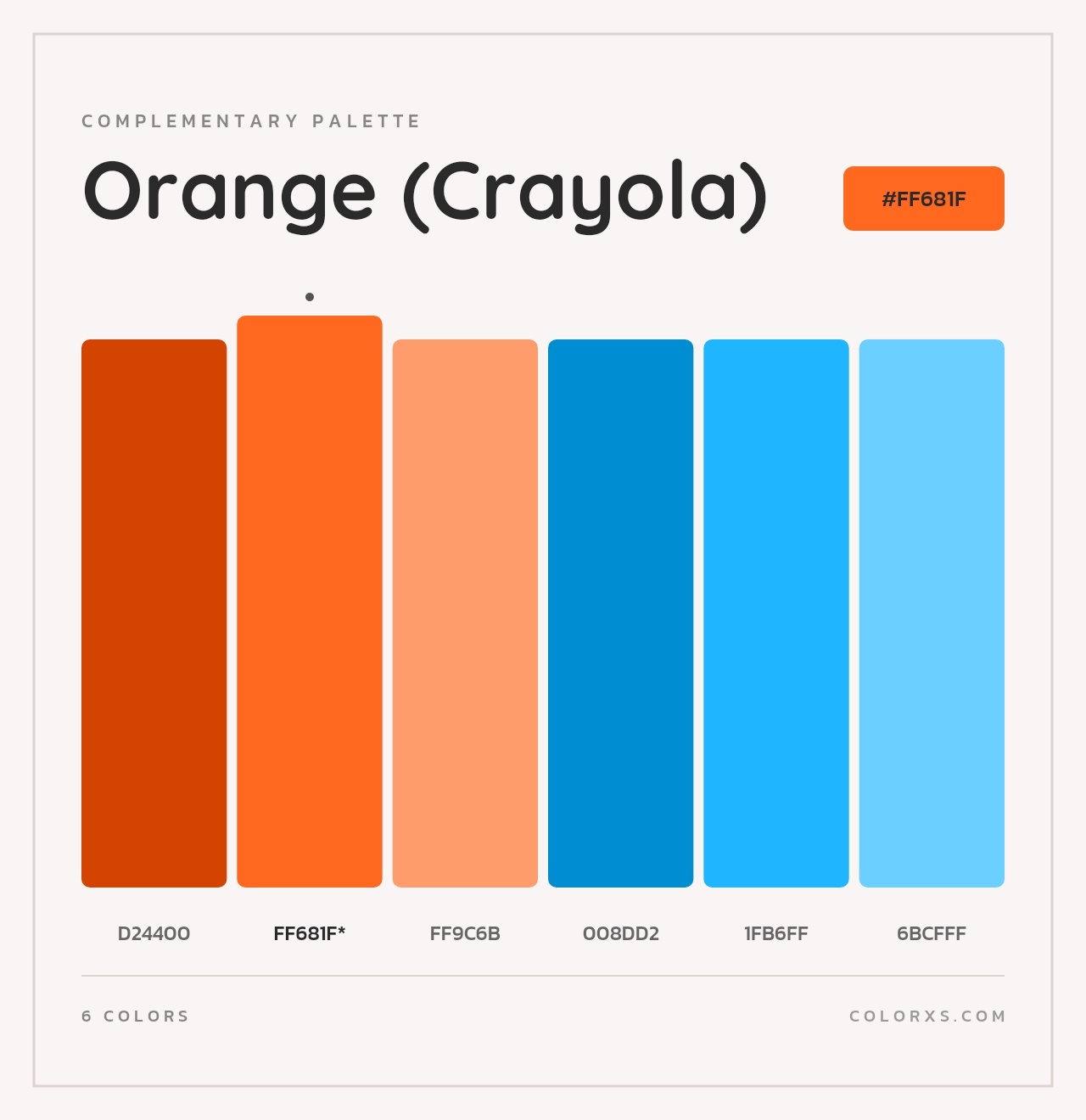 Orange (Crayola) - Complementary Color Palette