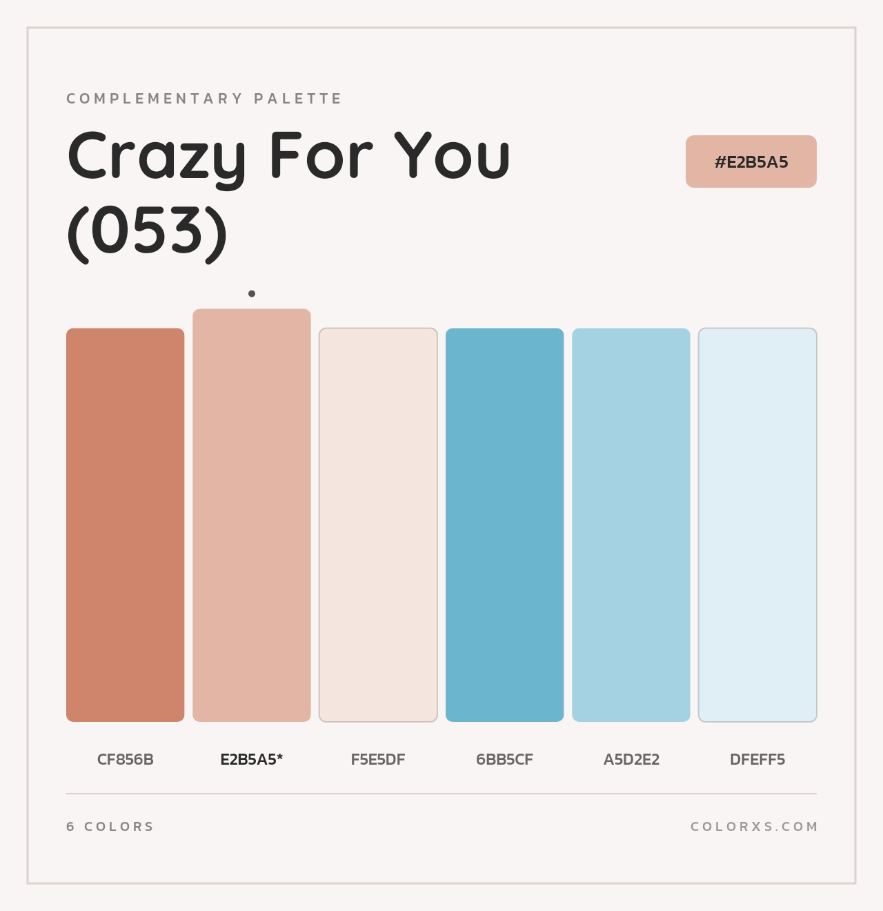 Crazy For You (053) - Complementary Color Palette