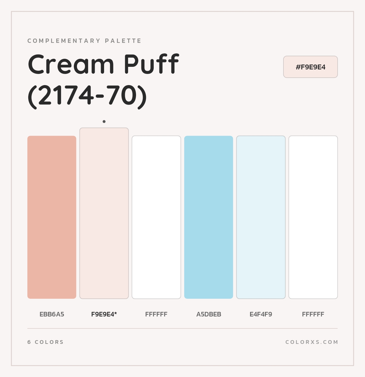 Cream Puff (2174-70) - Complementary Color Palette
