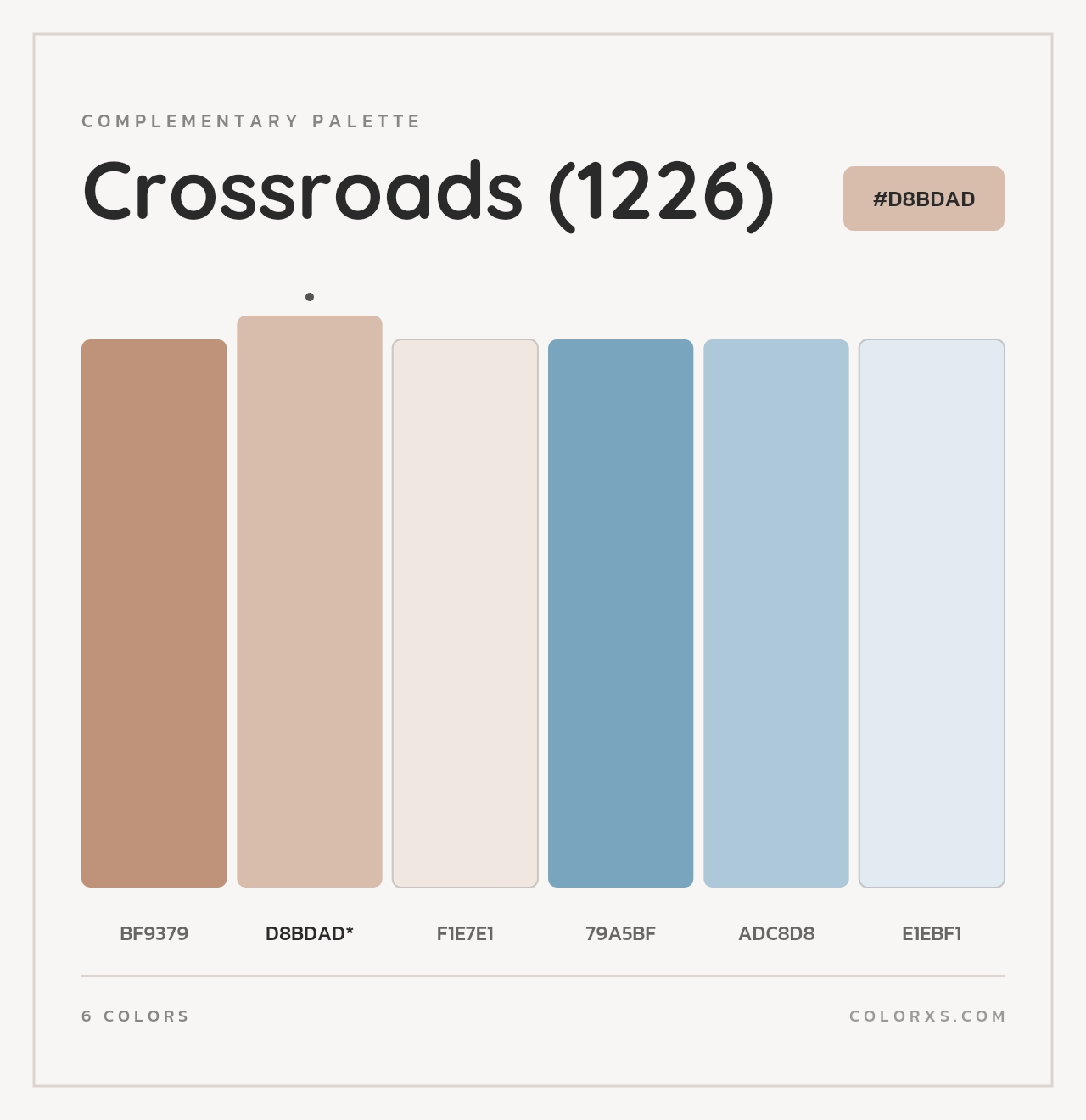 Crossroads (1226) - Complementary Color Palette