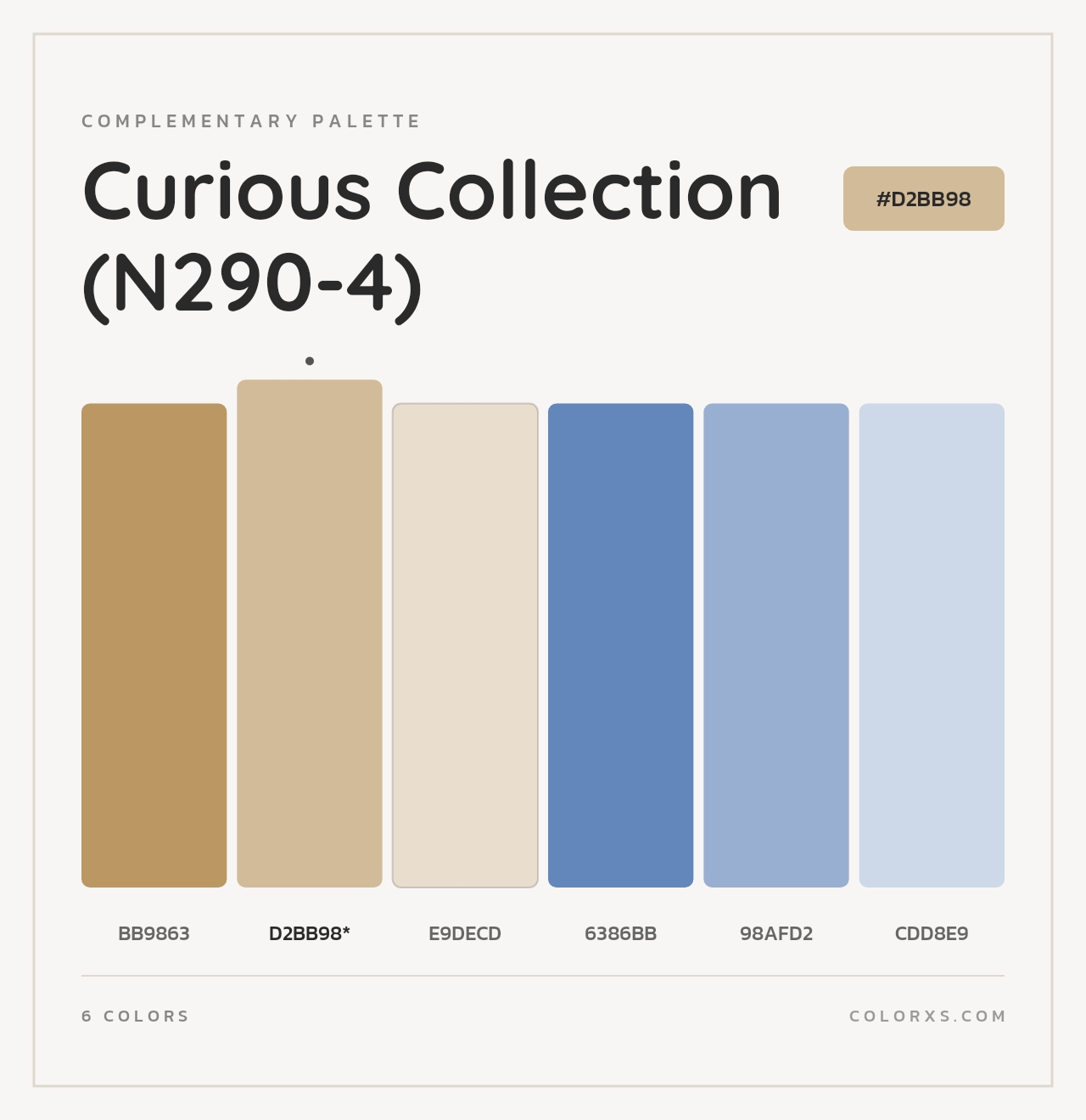 Curious Collection (N290-4) - Complementary Color Palette