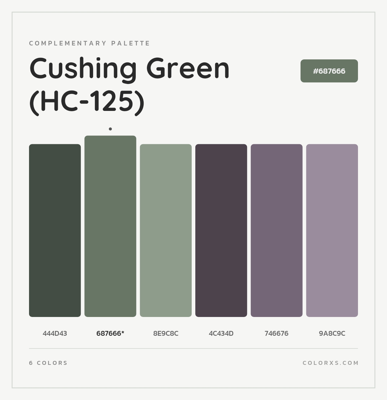 Cushing Green (HC-125) - Complementary Color Palette