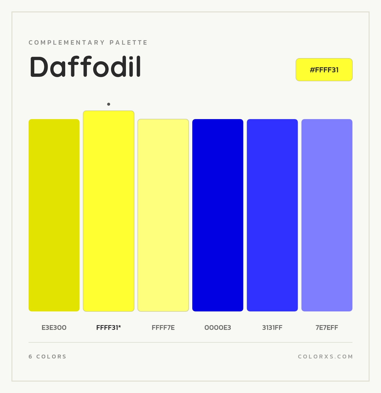 Daffodil - Complementary Color Palette