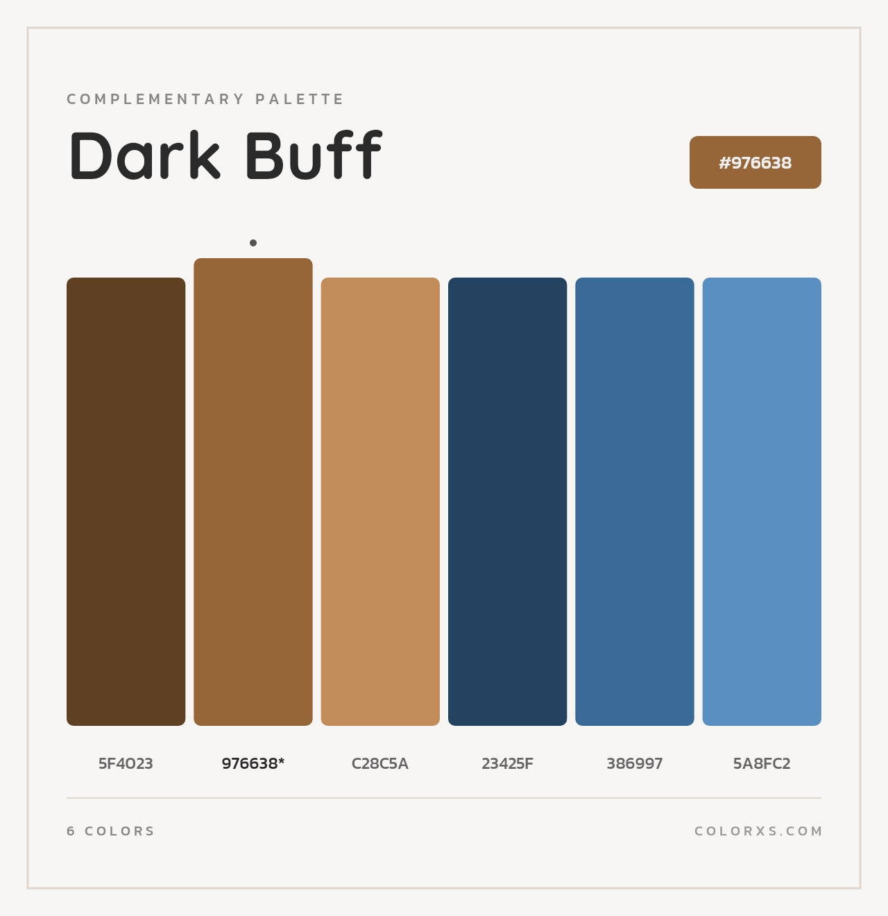 Dark Buff - Complementary Color Palette