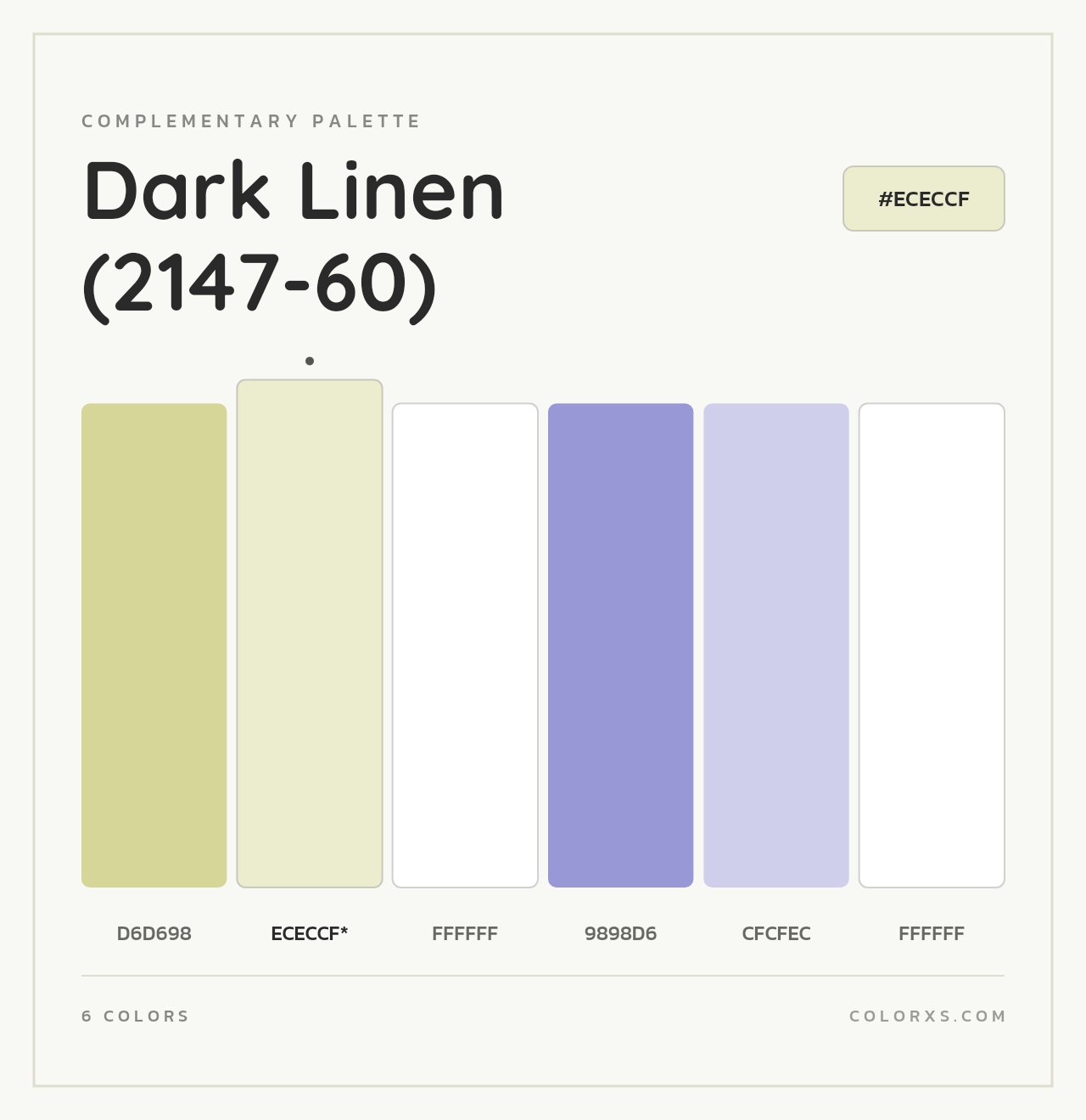 Dark Linen (2147-60) - Complementary Color Palette