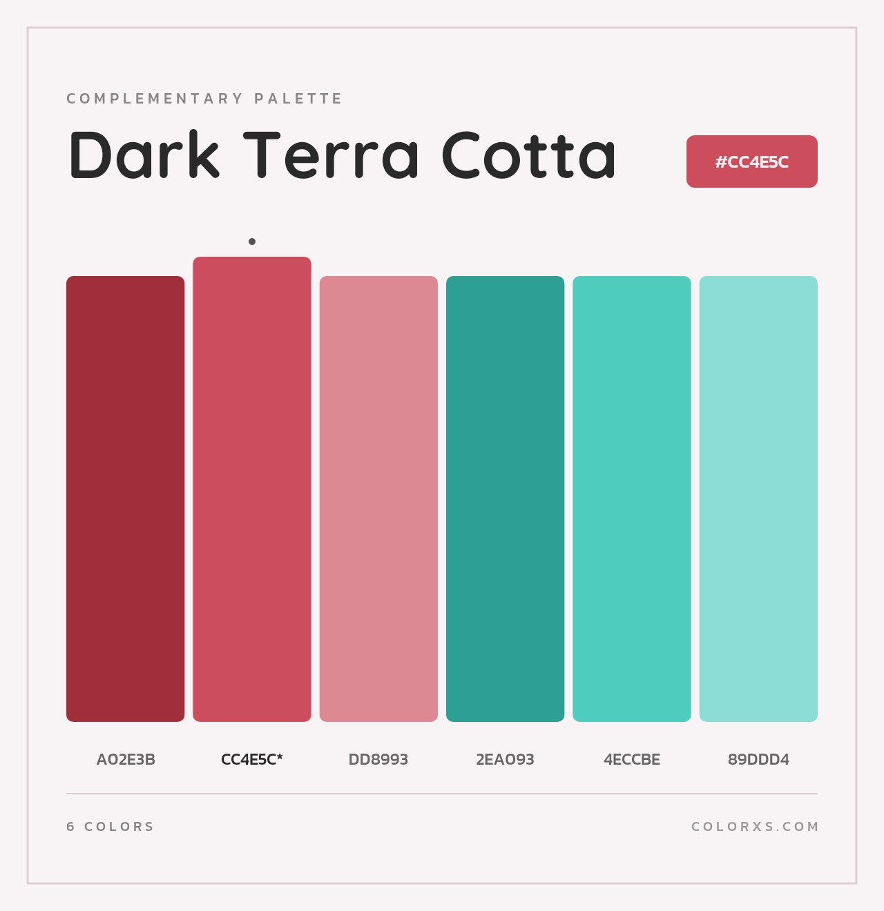 Dark Terra Cotta - Complementary Color Palette