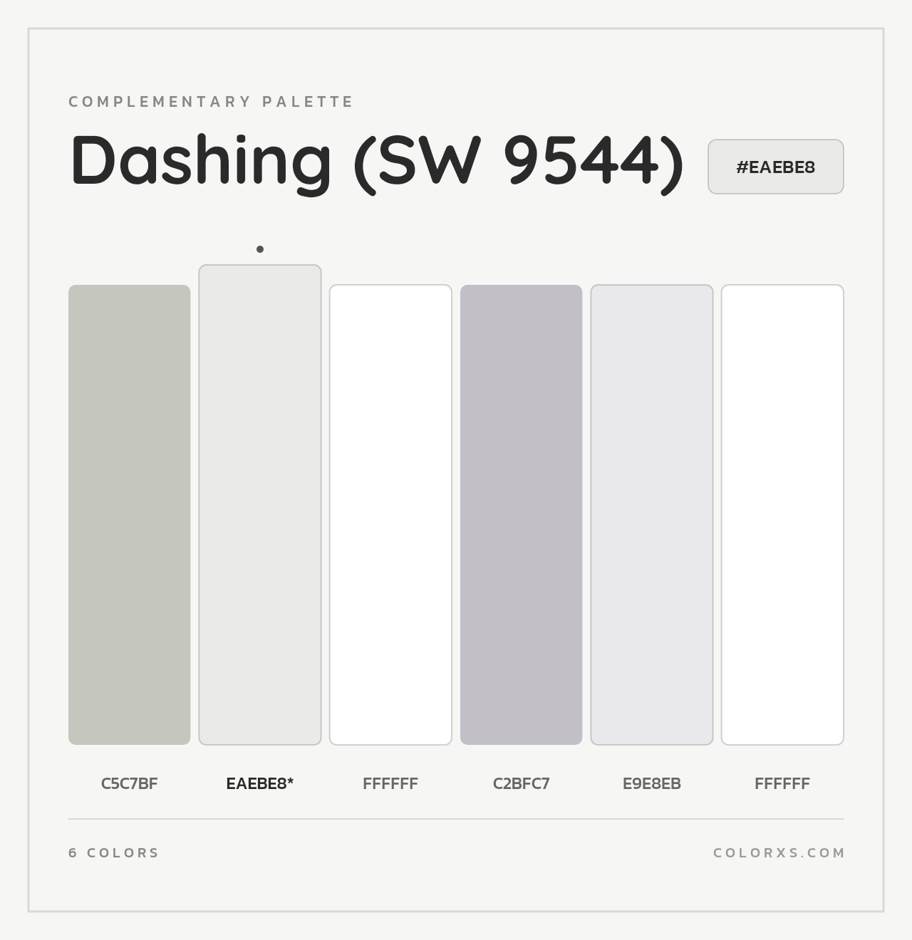 Dashing (SW 9544) - Complementary Color Palette
