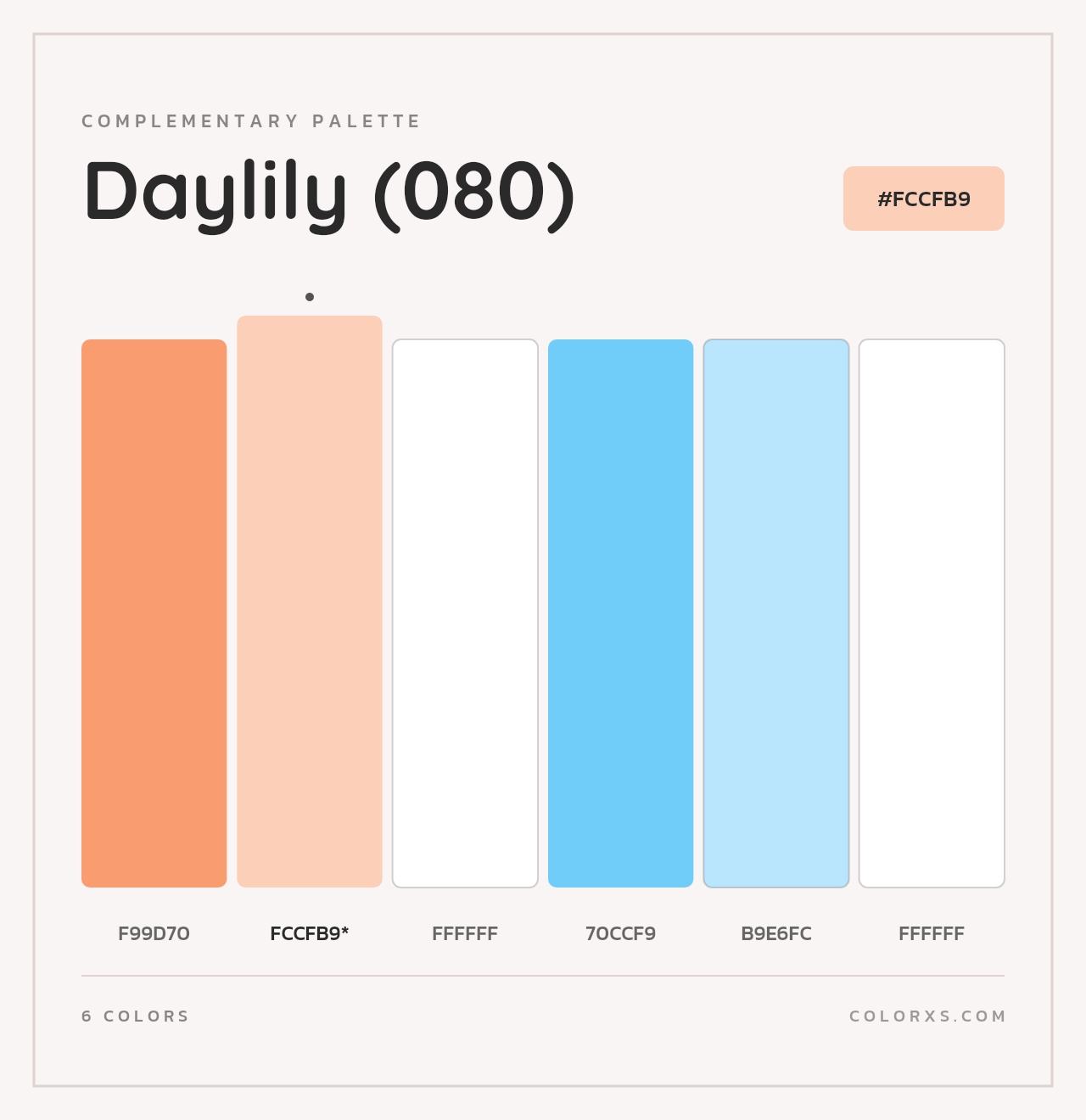 Daylily (080) - Complementary Color Palette