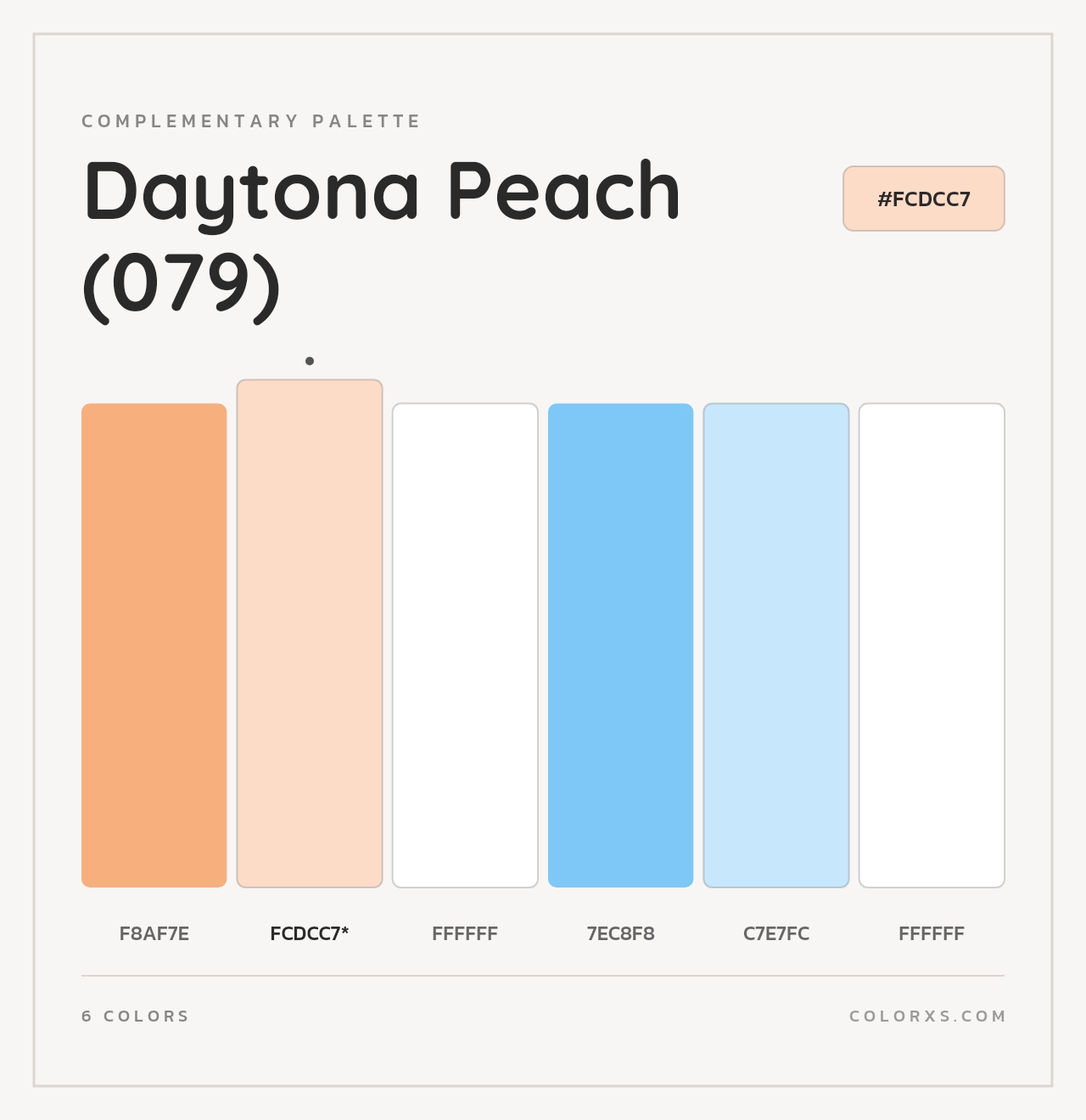 Daytona Peach (079) - Complementary Color Palette