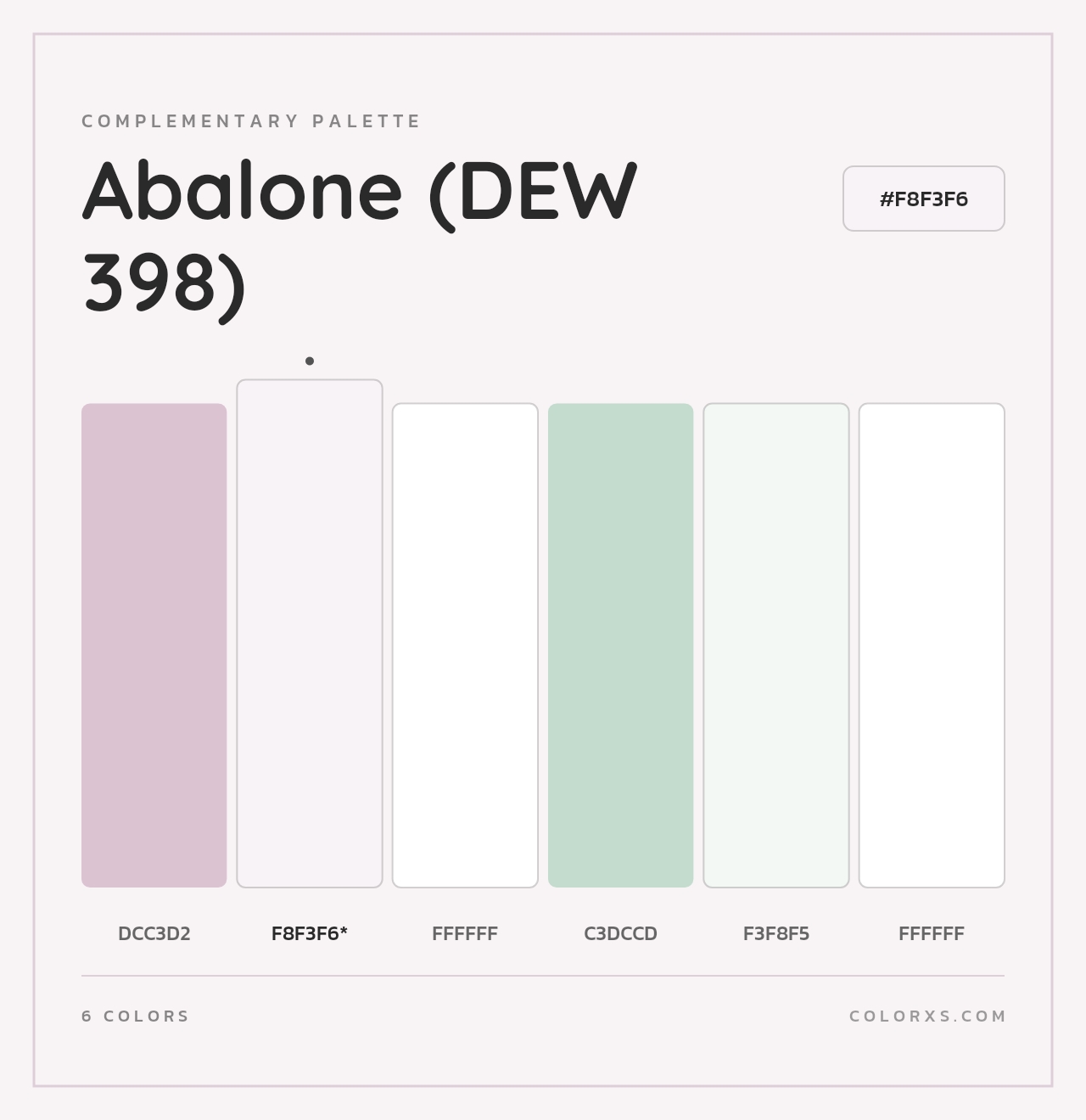 Abalone (DEW 398) - Complementary Color Palette