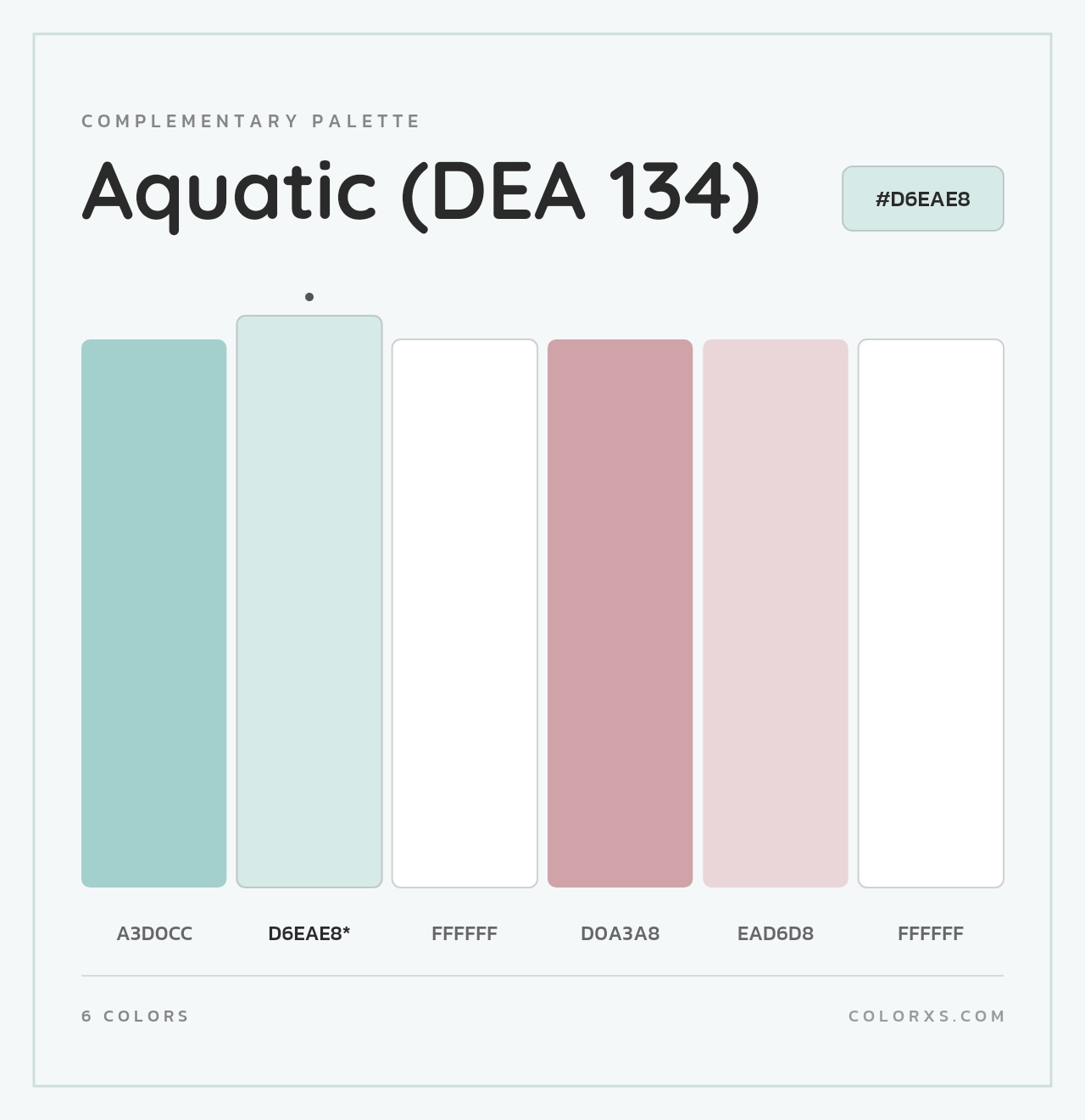 Aquatic (DEA 134) - Complementary Color Palette