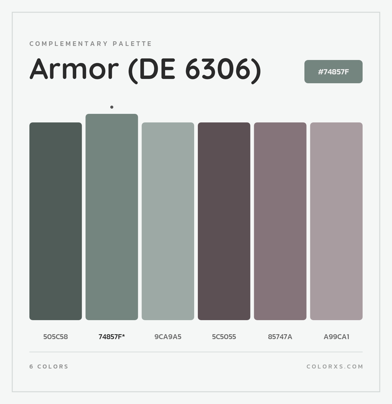 Armor (DE 6306) - Complementary Color Palette