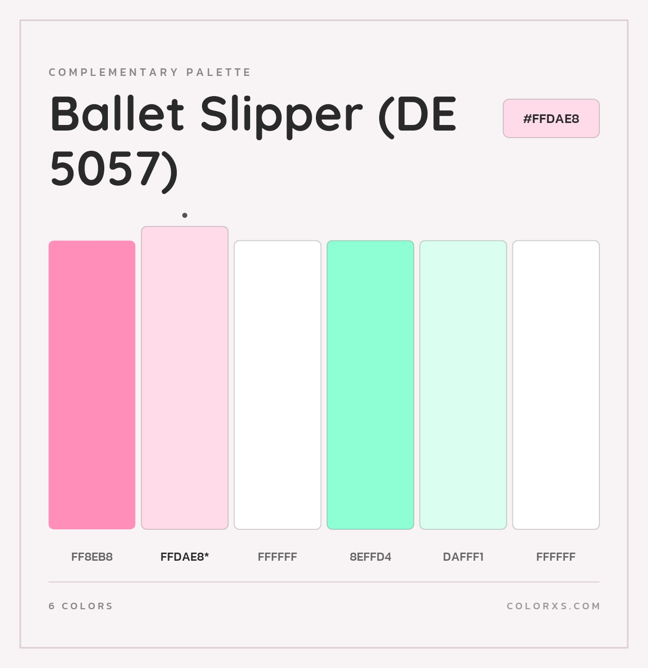Ballet Slipper (DE 5057) - Complementary Color Palette