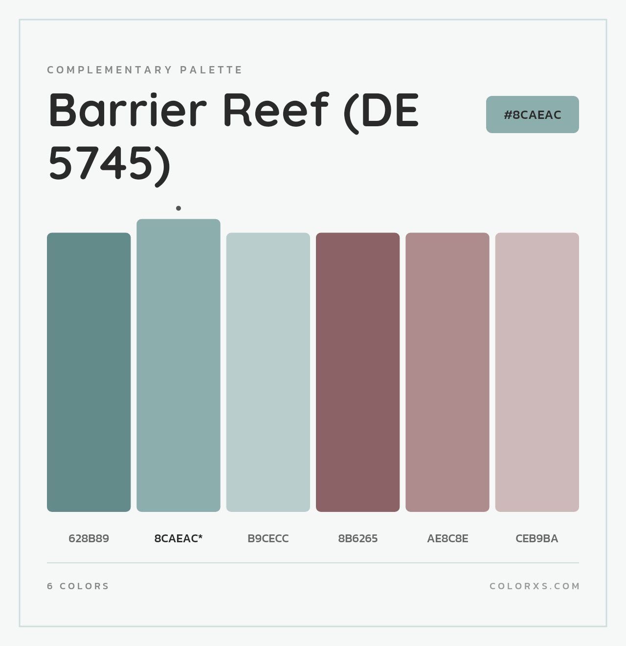 Barrier Reef (DE 5745) - Complementary Color Palette