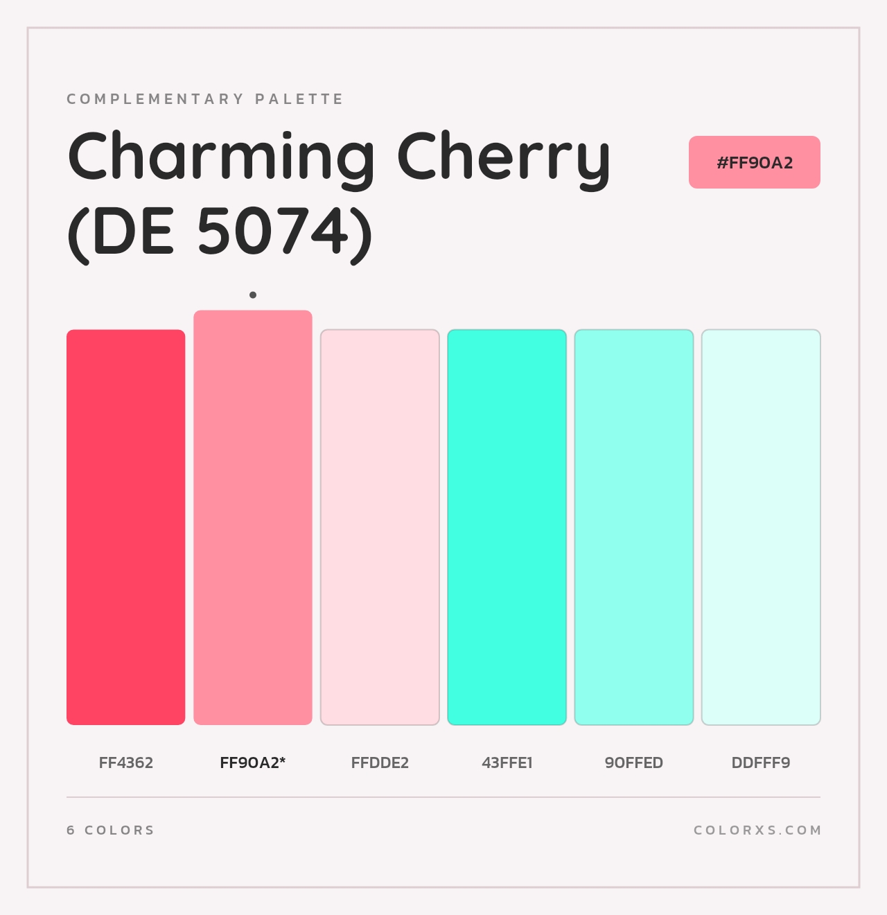 Charming Cherry (DE 5074) - Complementary Color Palette