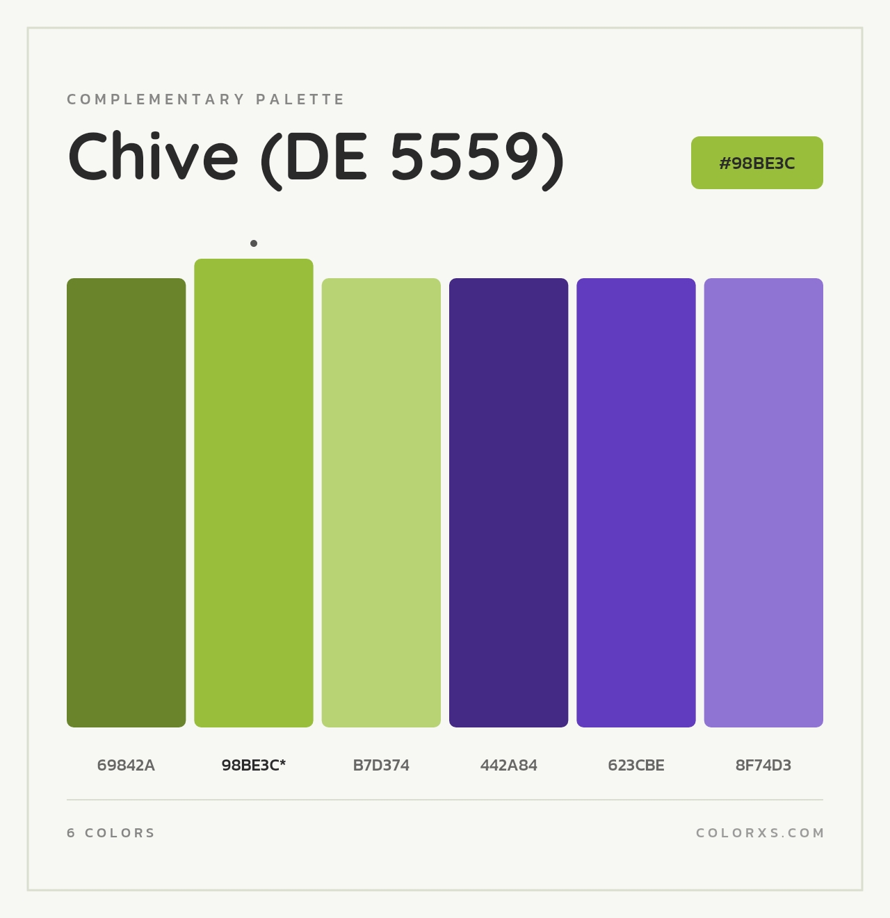 Chive (DE 5559) - Complementary Color Palette