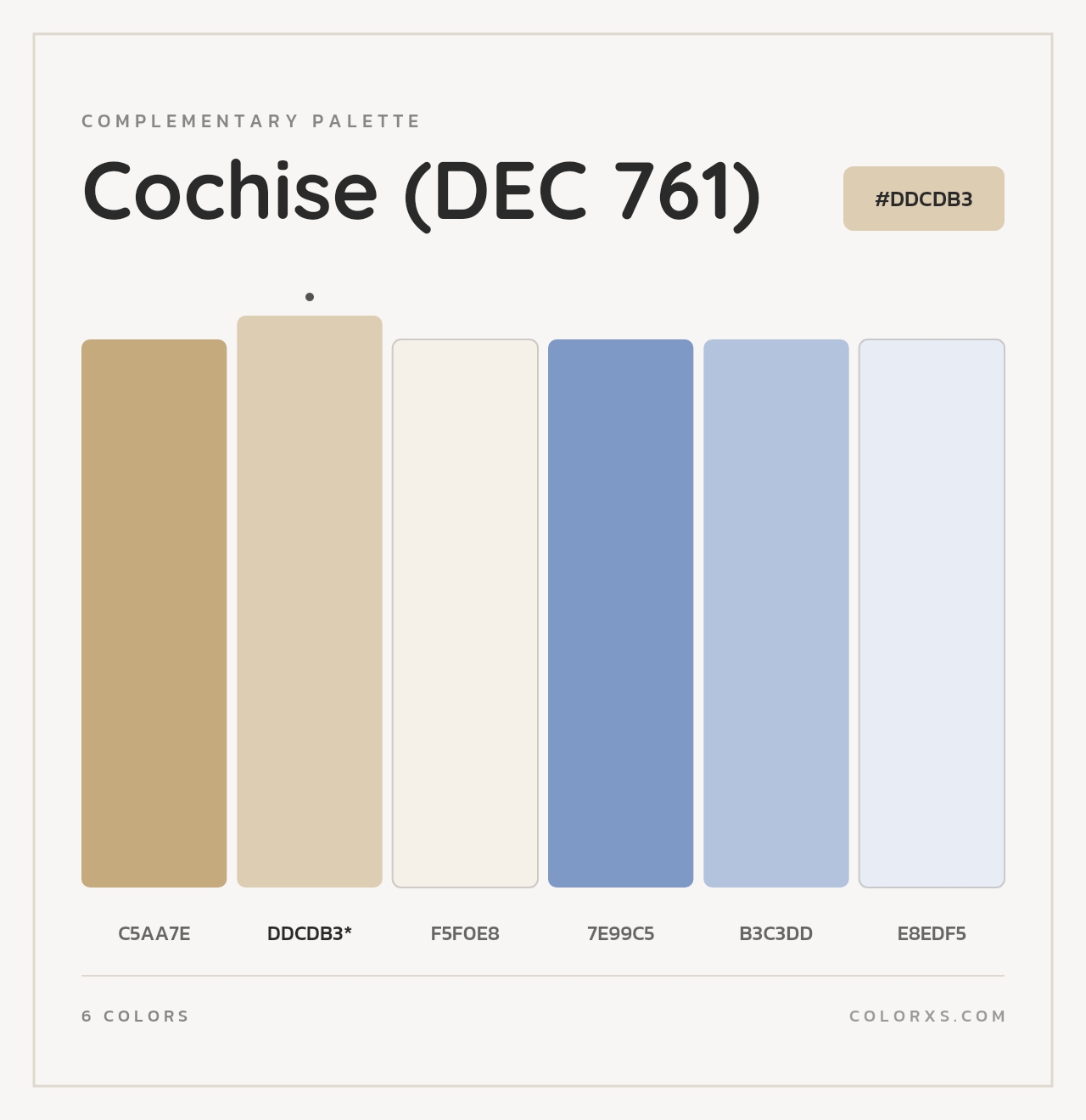 Cochise (DEC 761) - Complementary Color Palette