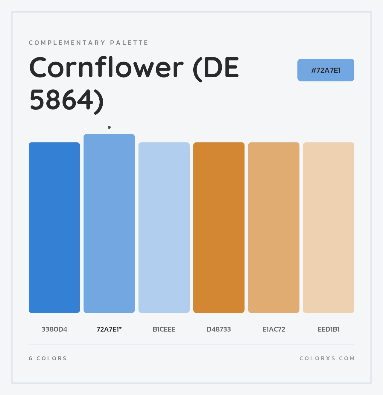 Cornflower (DE 5864) - Complementary Color Palette