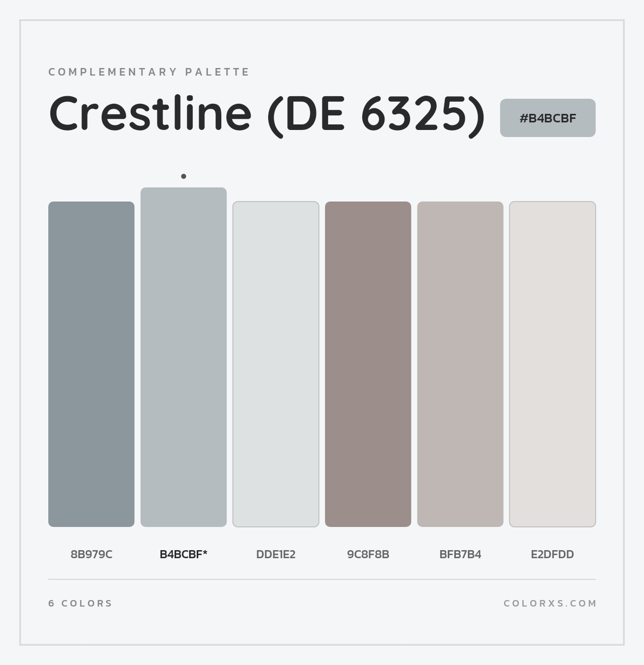 Crestline (DE 6325) - Complementary Color Palette