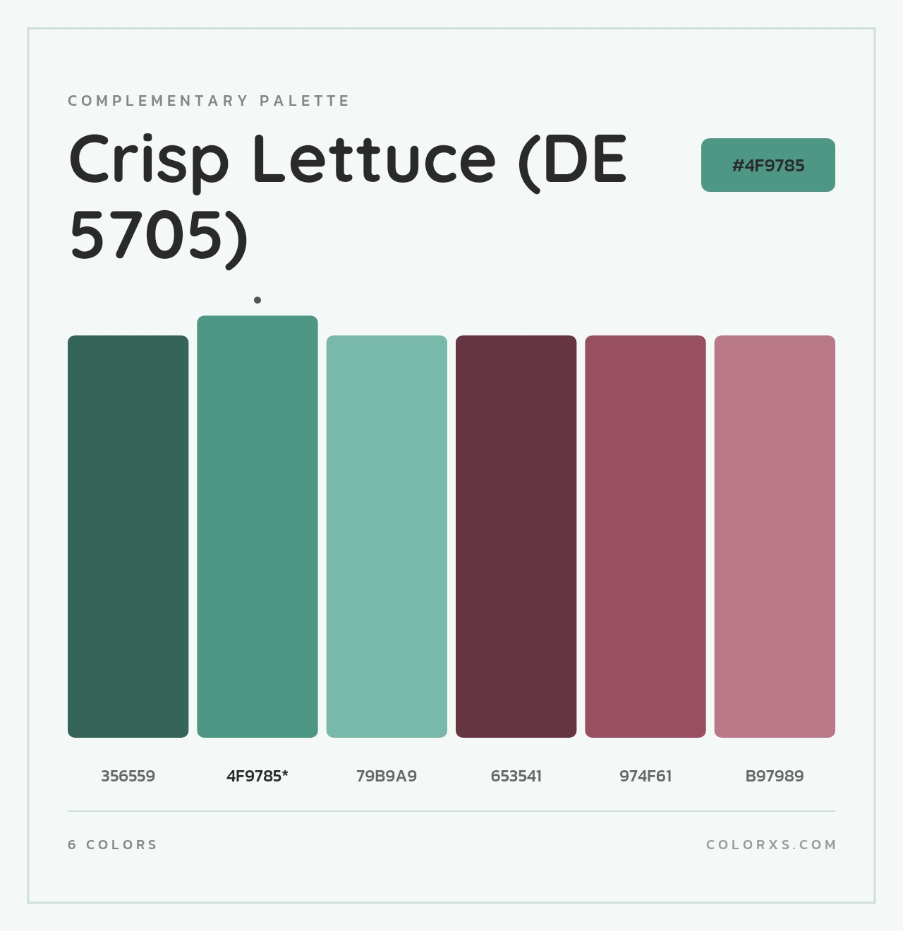 Crisp Lettuce (DE 5705) - Complementary Color Palette