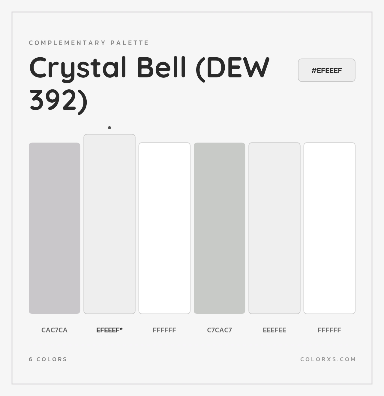 Crystal Bell (DEW 392) - Complementary Color Palette