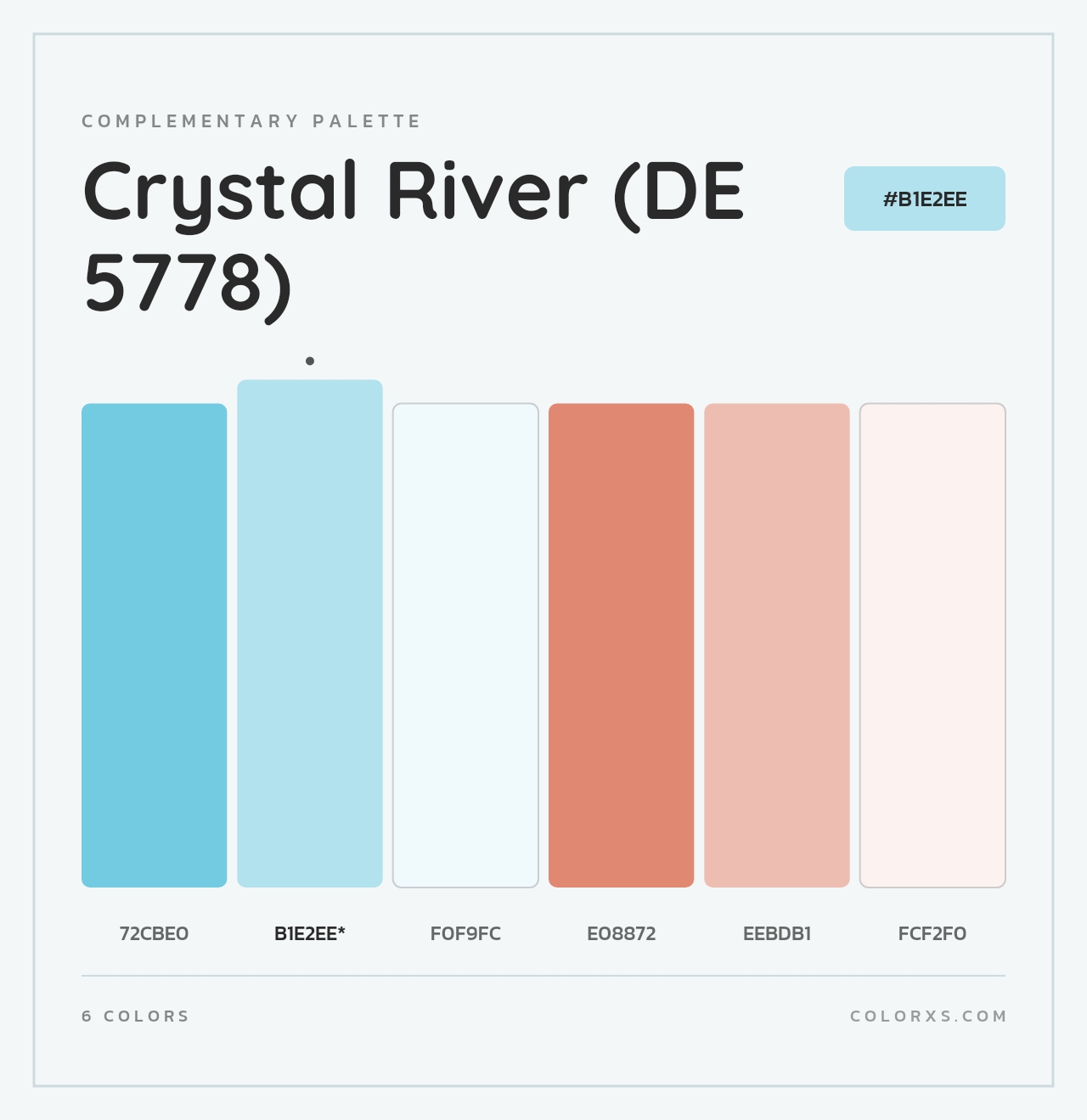 Crystal River (DE 5778) - Complementary Color Palette