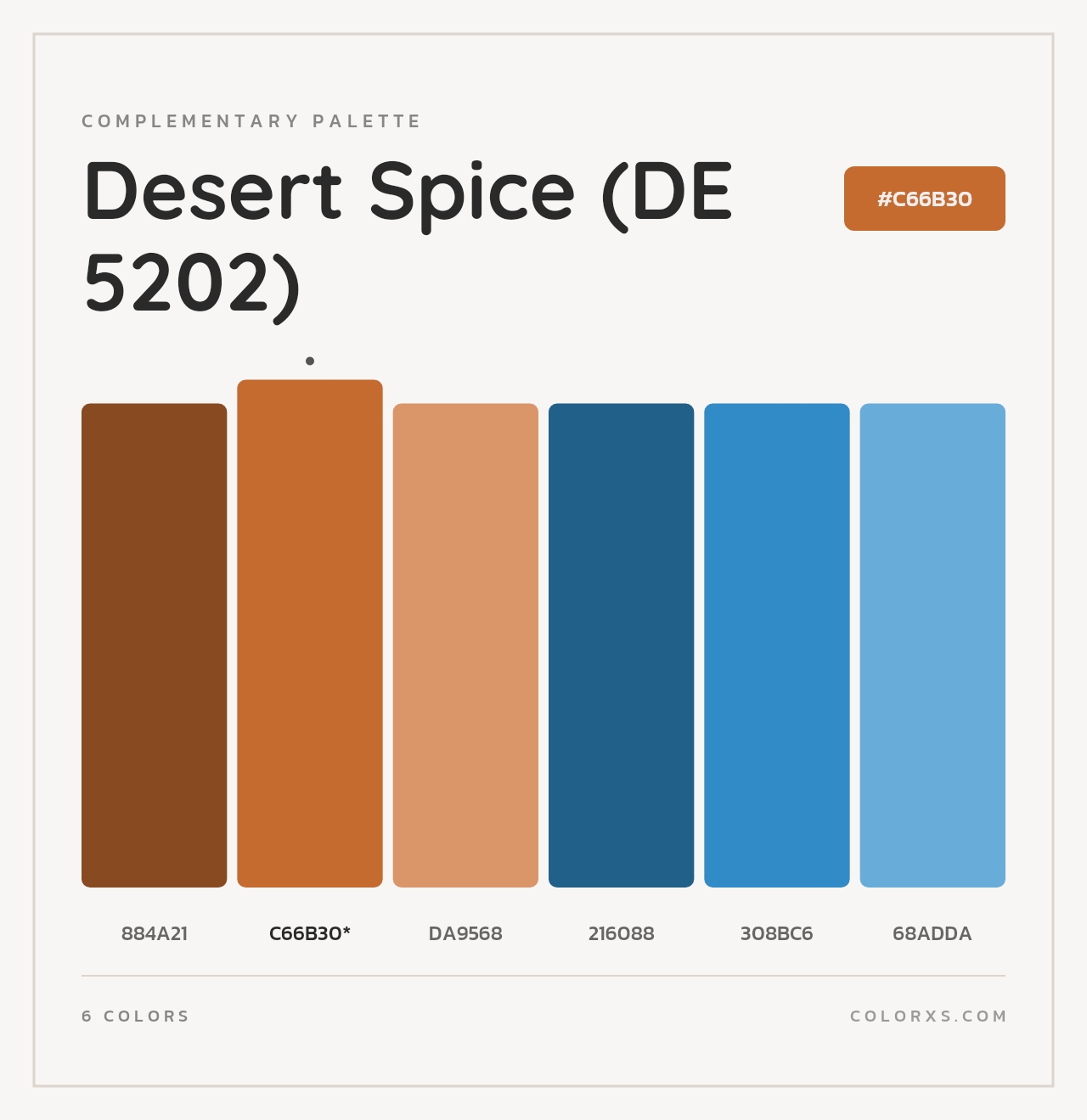 Desert Spice (DE 5202) - Complementary Color Palette