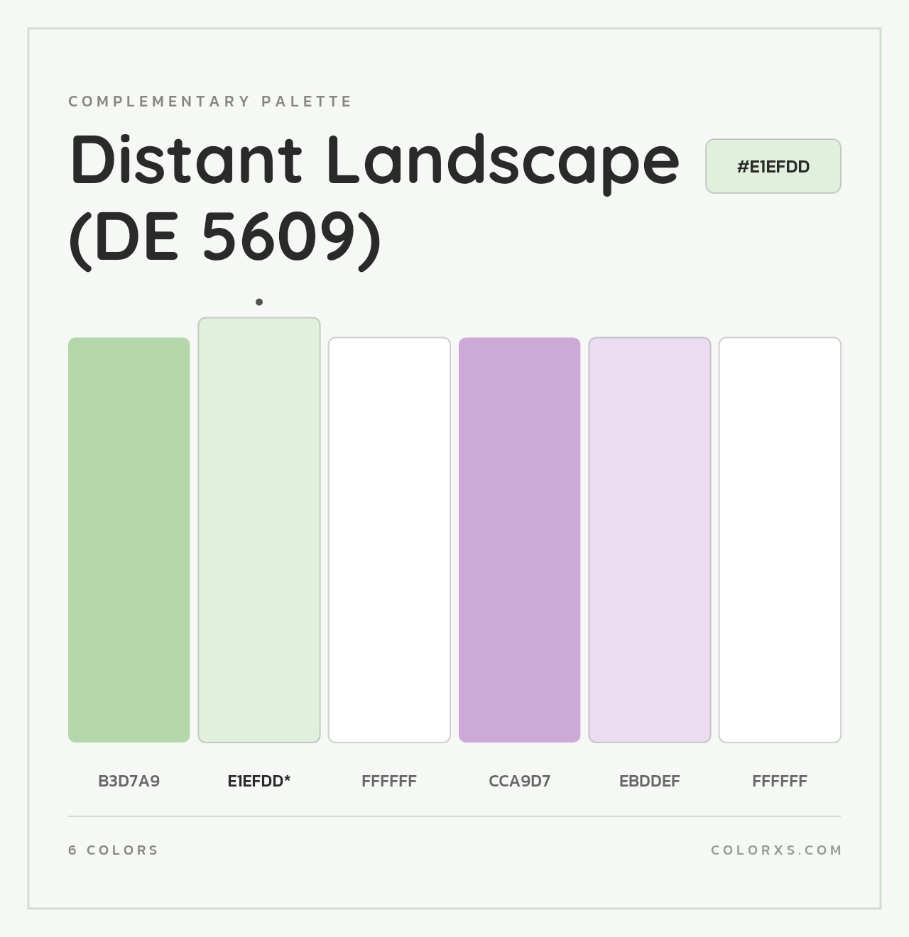 Distant Landscape (DE 5609) - Complementary Color Palette