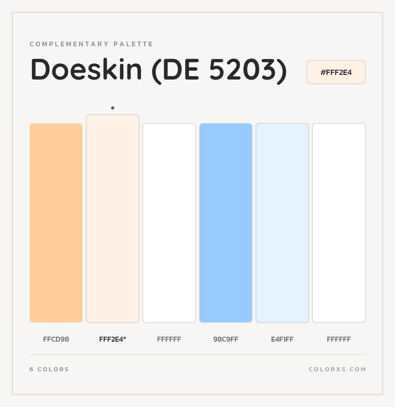 Doeskin (DE 5203) - Complementary Color Palette