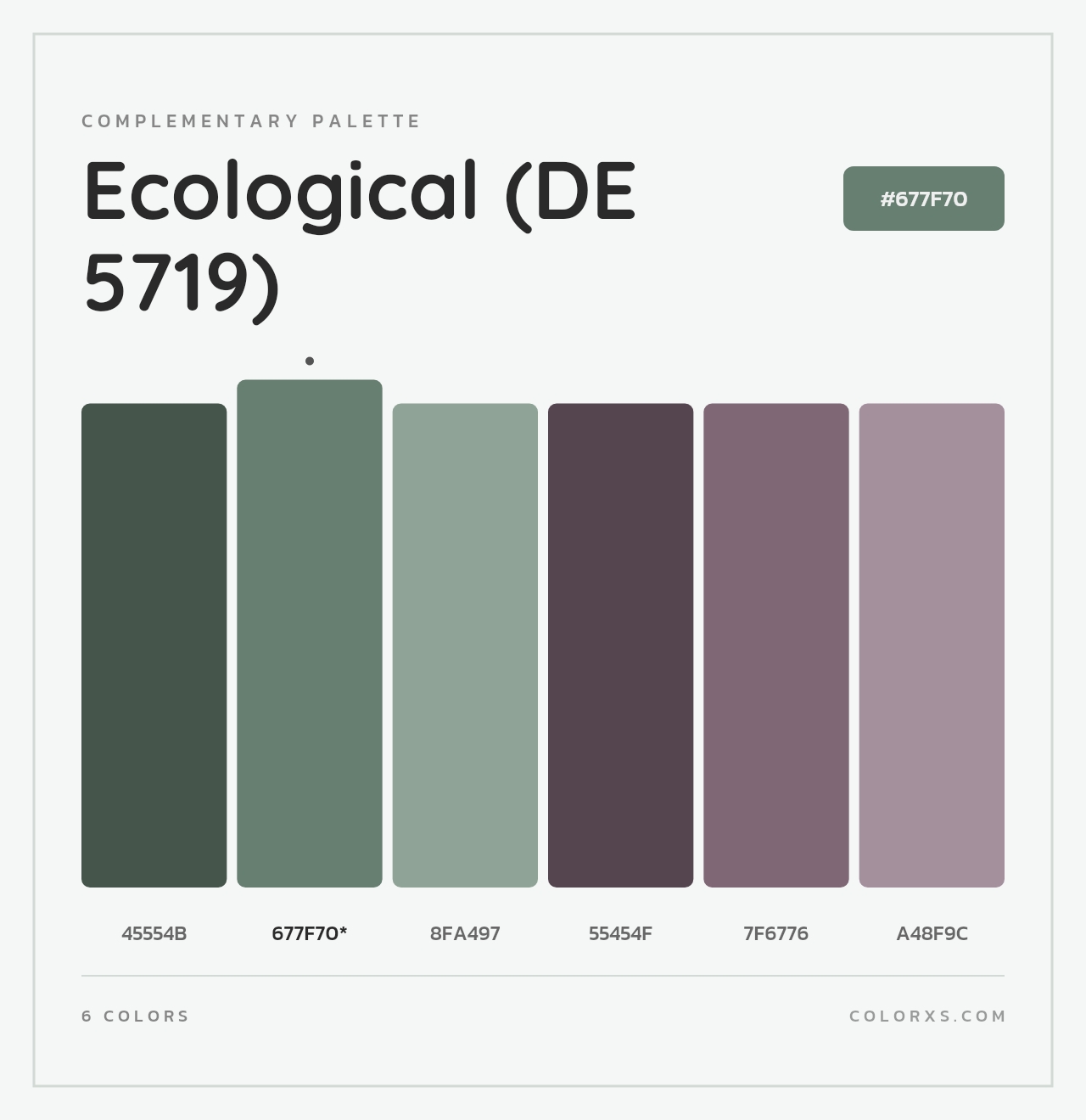 Ecological (DE 5719) - Complementary Color Palette