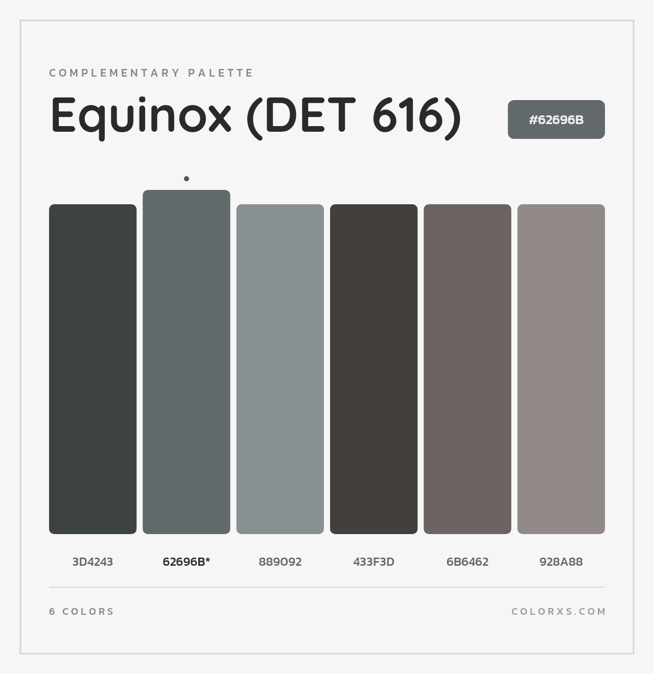 Equinox (DET 616) - Complementary Color Palette