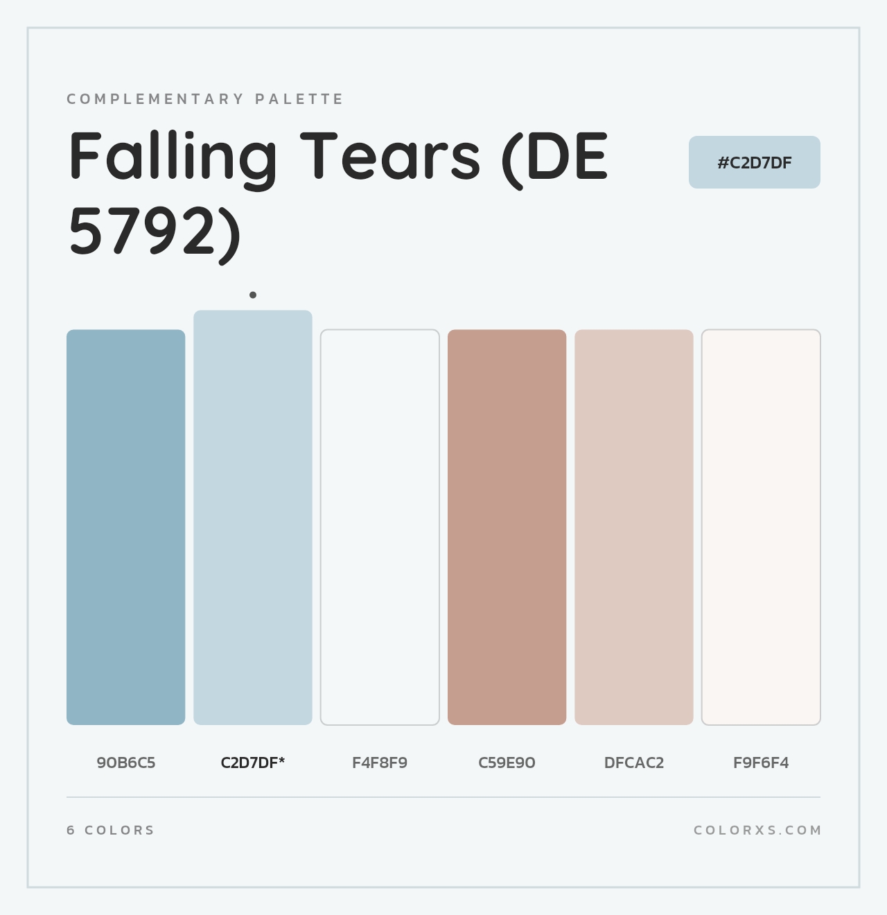 Falling Tears (DE 5792) - Complementary Color Palette