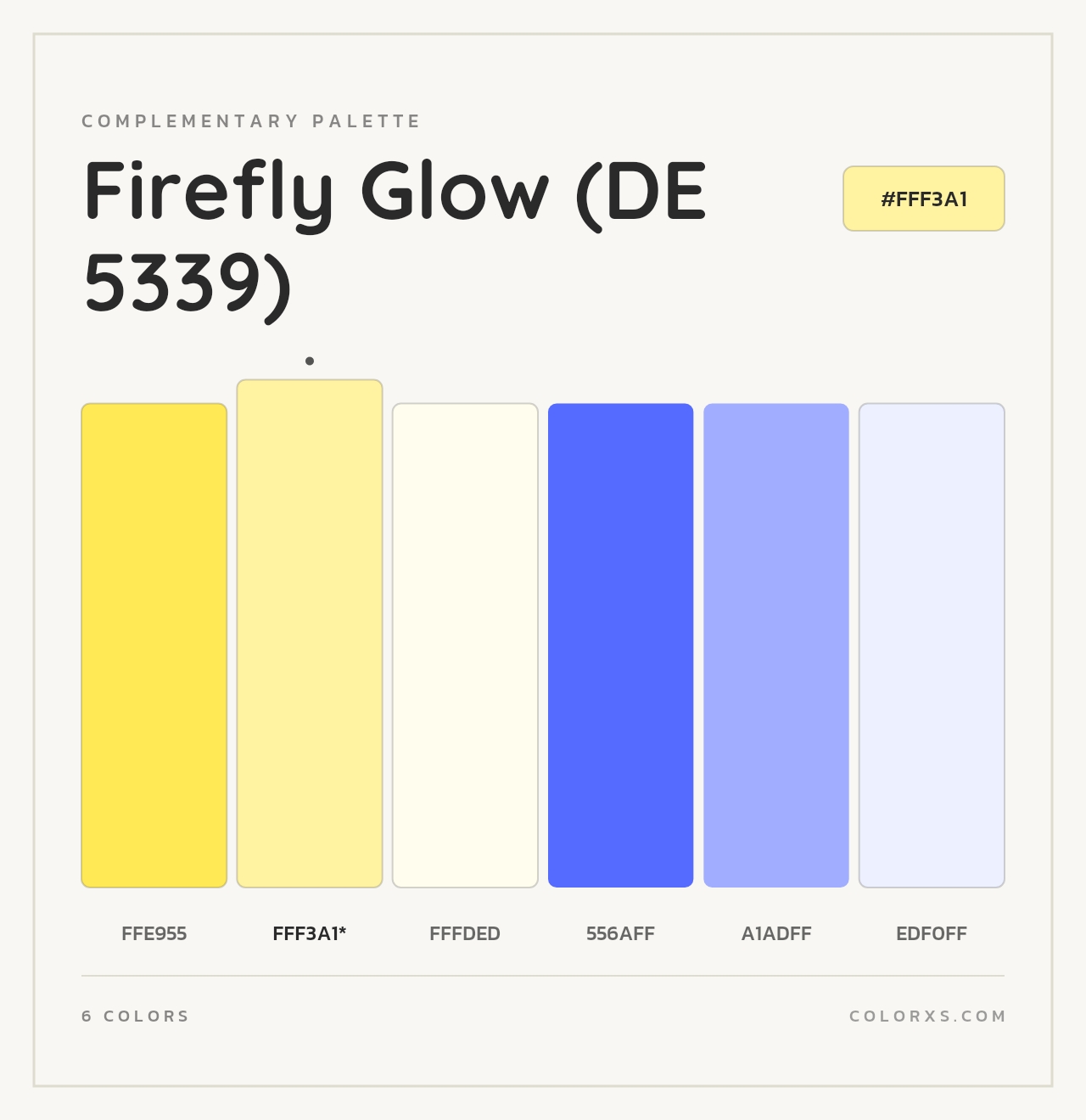 Firefly Glow (DE 5339) - Complementary Color Palette