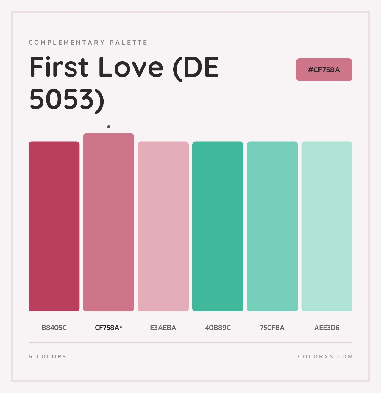 First Love (DE 5053) - Complementary Color Palette