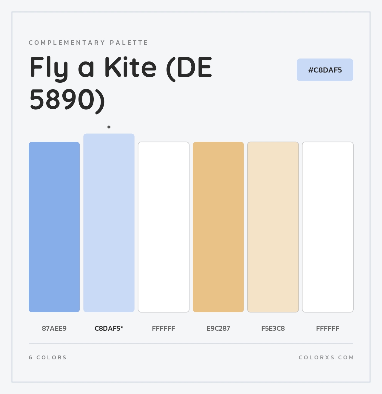 Fly a Kite (DE 5890) - Complementary Color Palette