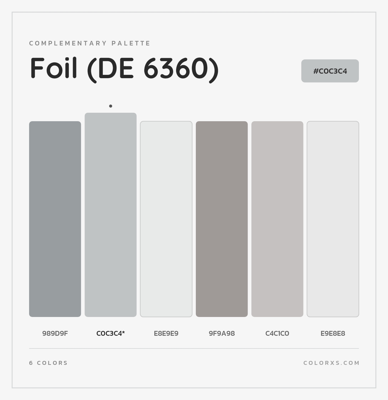 Foil (DE 6360) - Complementary Color Palette