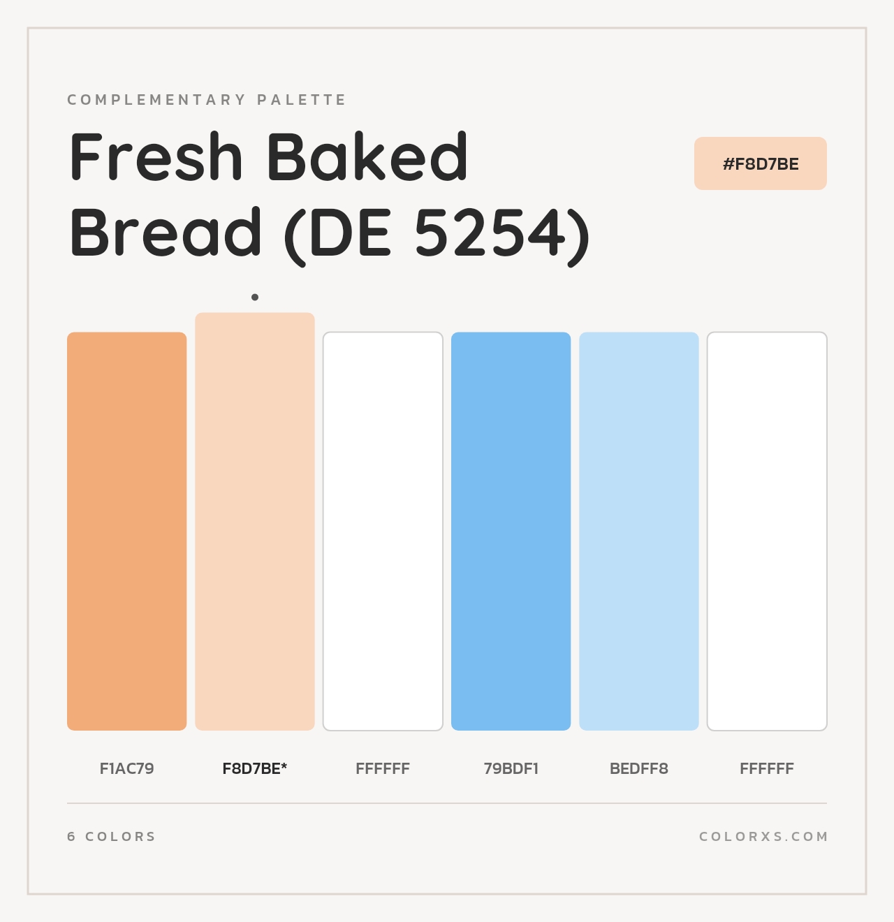 Fresh Baked Bread (DE 5254) - Complementary Color Palette