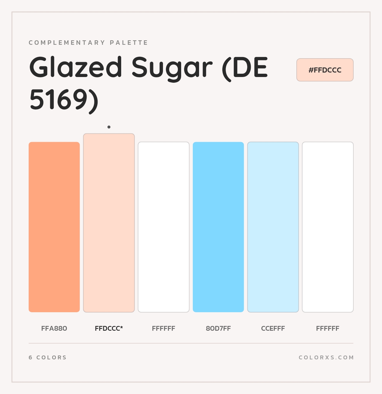 Glazed Sugar (DE 5169) - Complementary Color Palette