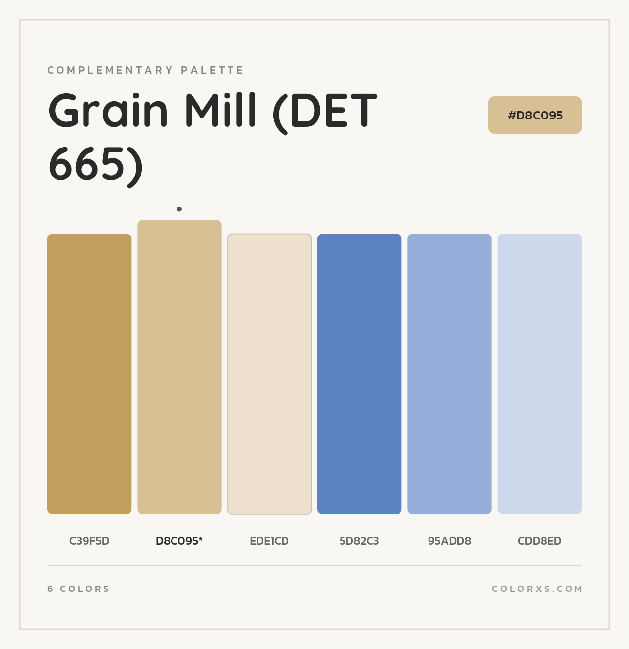 Grain Mill (DET 665) - Complementary Color Palette