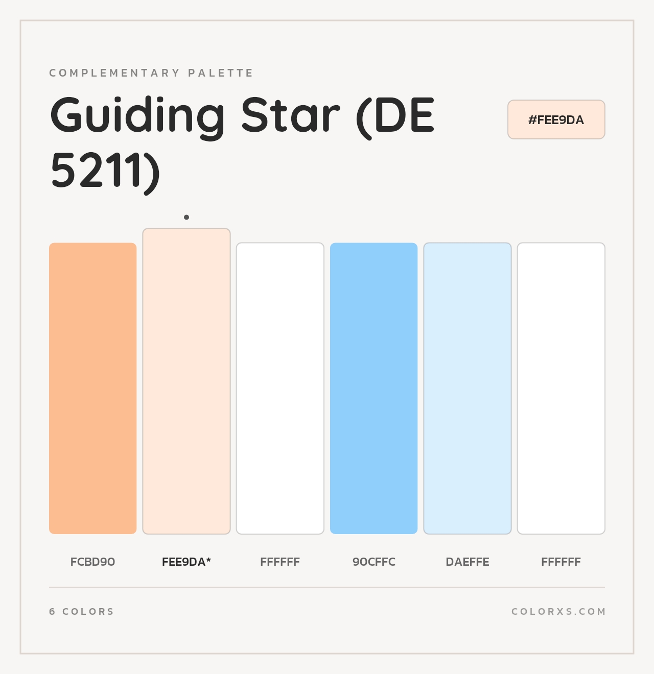 Guiding Star (DE 5211) - Complementary Color Palette