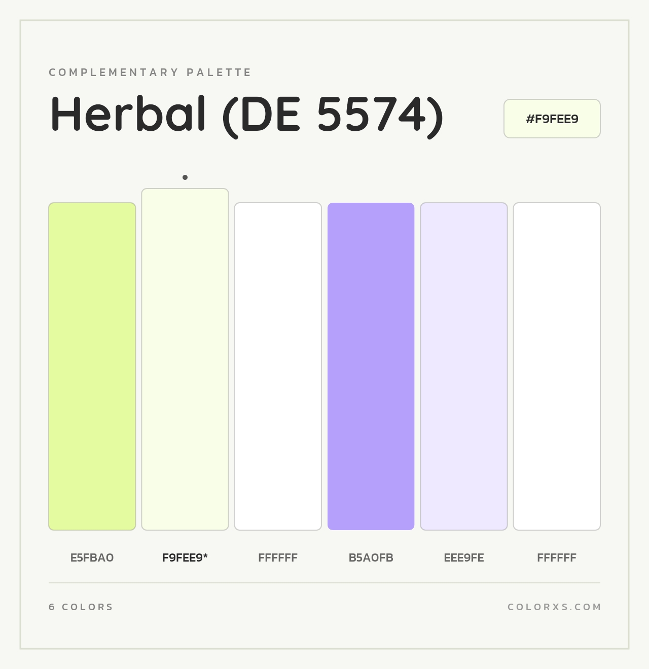 Herbal (DE 5574) - Complementary Color Palette