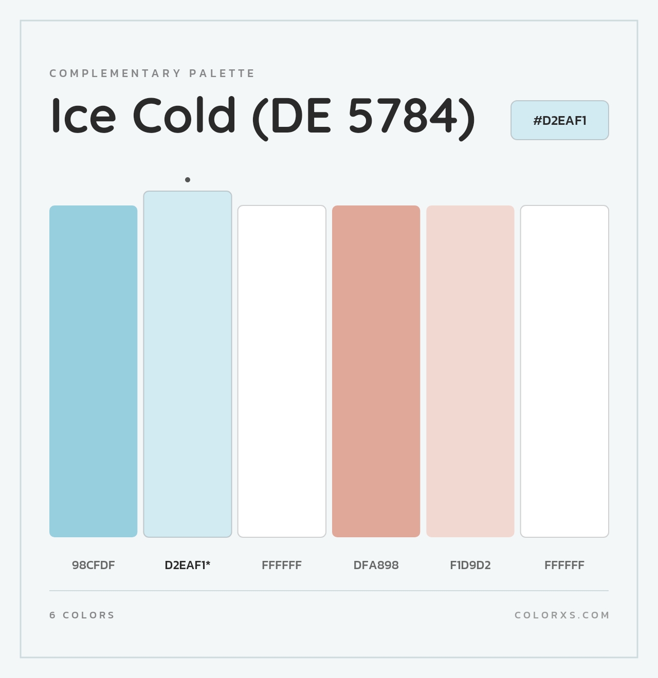 Ice Cold (DE 5784) - Complementary Color Palette