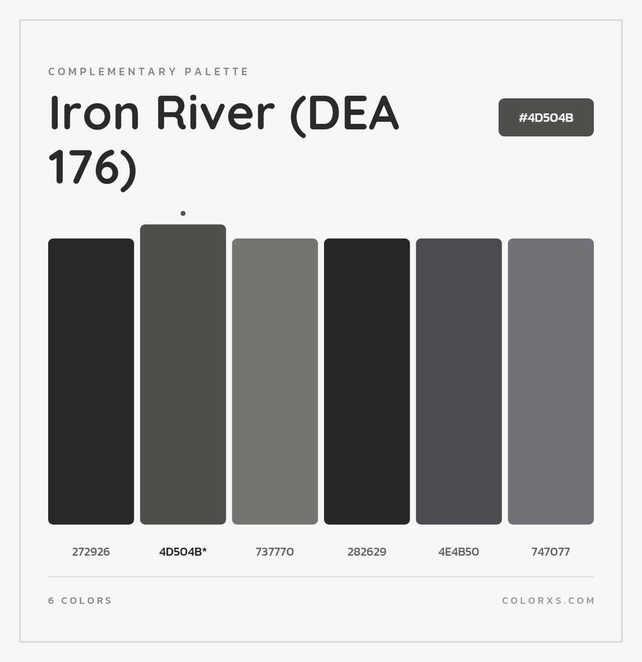 Iron River (DEA 176) - Complementary Color Palette
